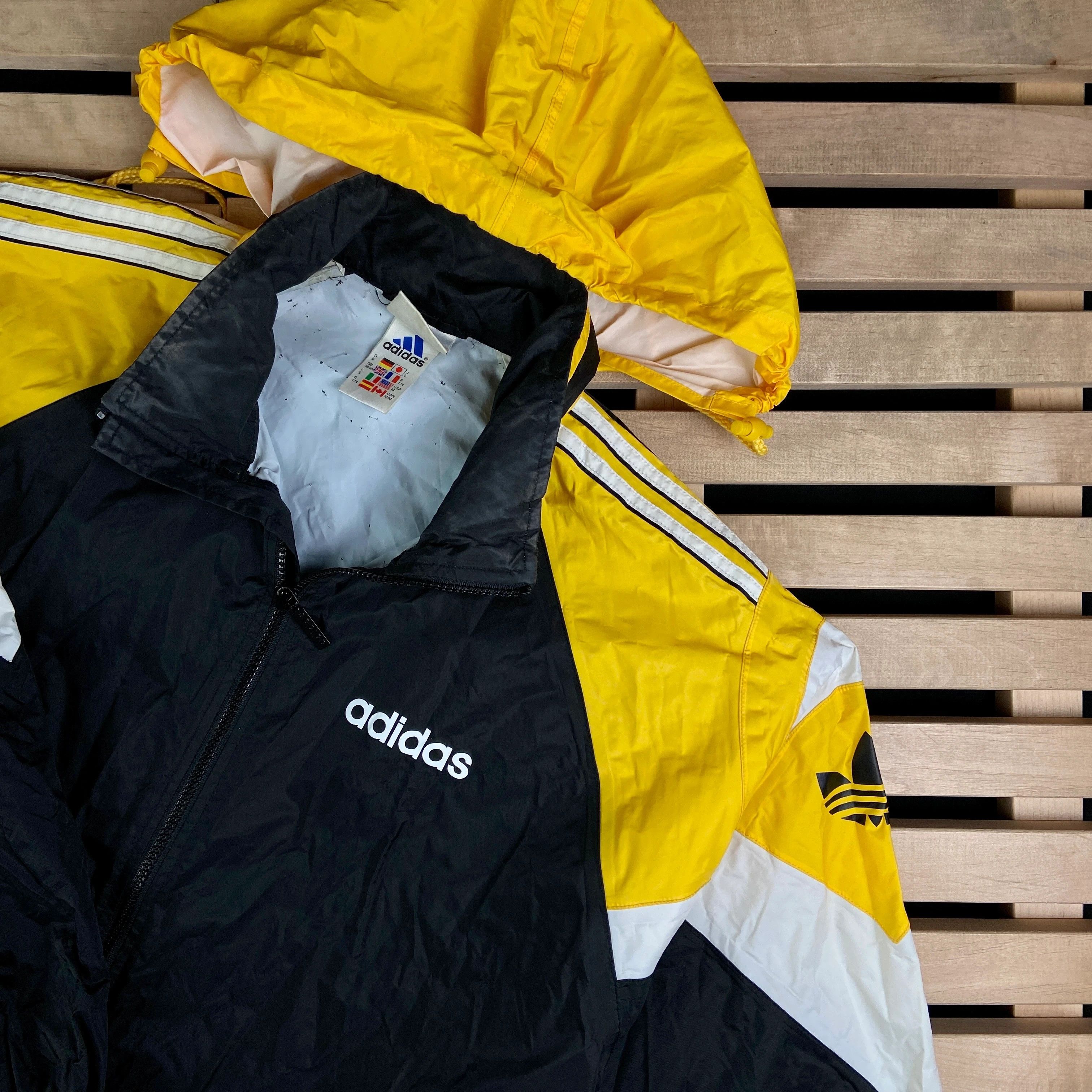 Adidas × Vintage Mens Hooded Jacket Adidas Vintage Size L Size US L / EU 52-54 / 3 - 2 Thumbnail