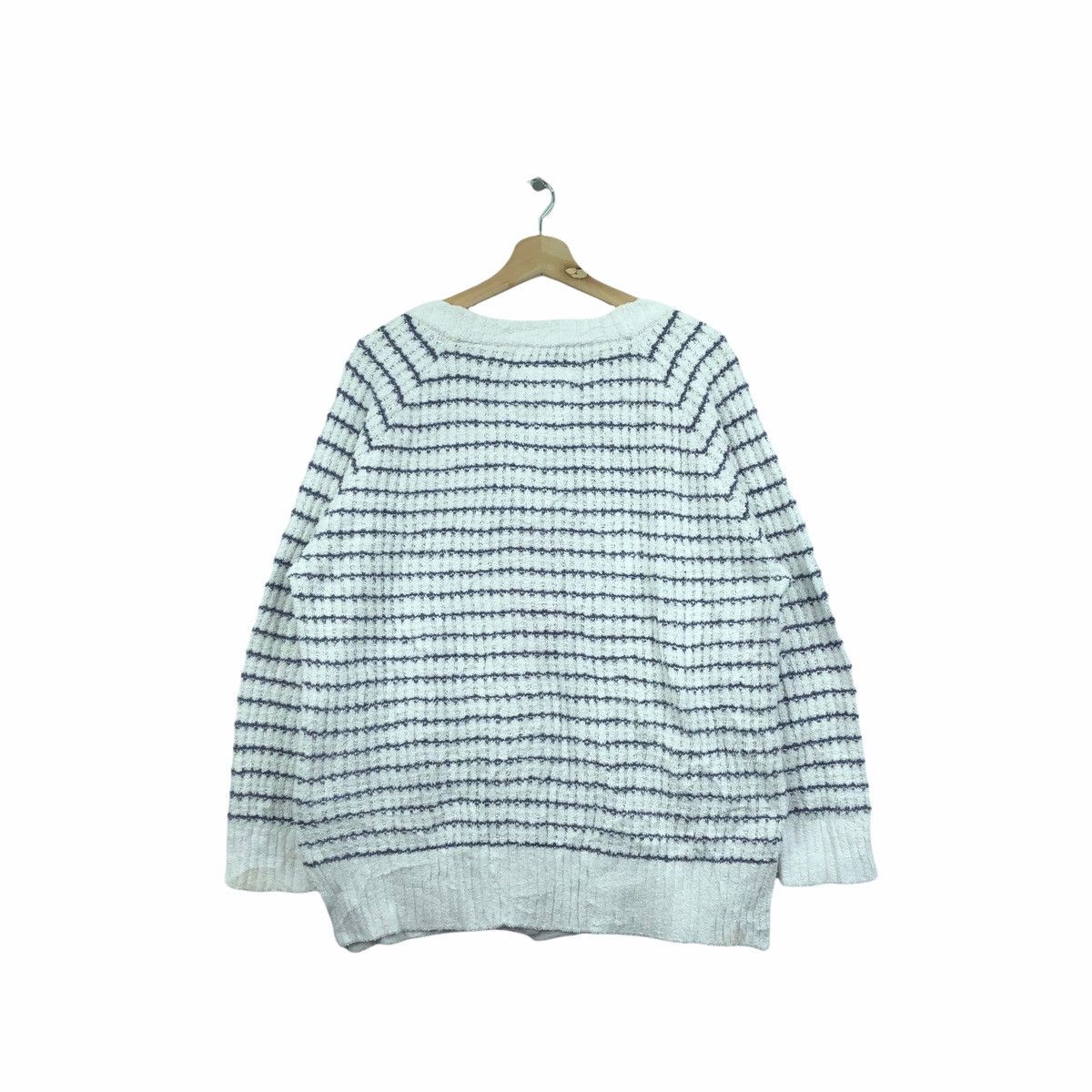 Japanese Brand Gelato Pique Stripe Fleece Cardigan Sweater
