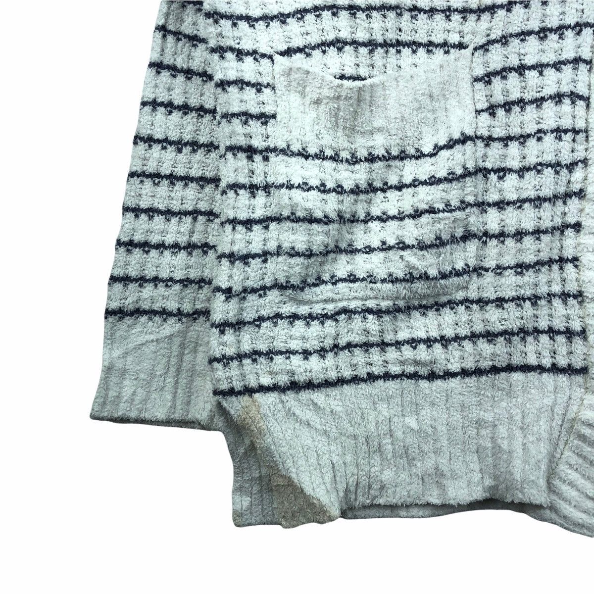 Japanese Brand Gelato Pique Stripe Fleece Cardigan Sweater