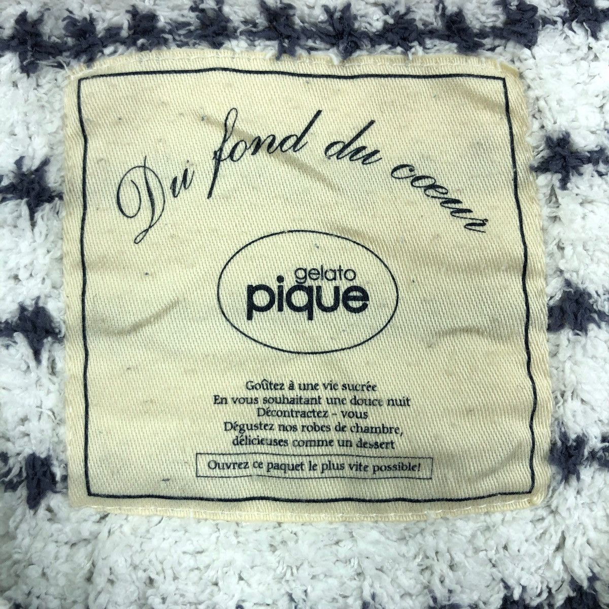 Japanese Brand Gelato Pique Stripe Fleece Cardigan Sweater