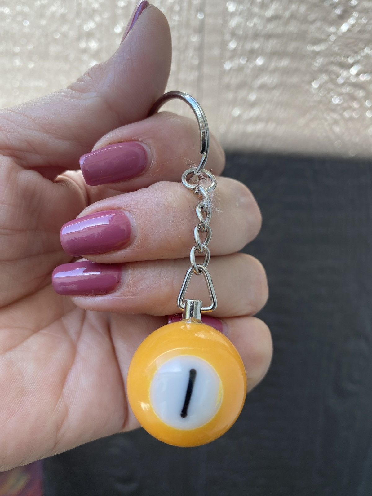 Vintage Pool Ball Keychain Size ONE SIZE - 1 Preview
