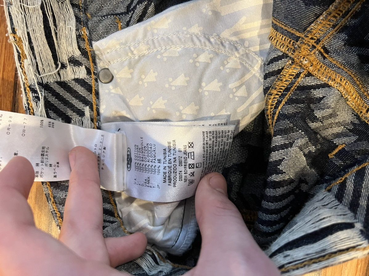 Vivienne Westwood VIVIENNE WESTWOOD ANGLOMANIA DISTRESSED STRIPED JEANS Size US 28 / EU 44 - 8 Thumbnail