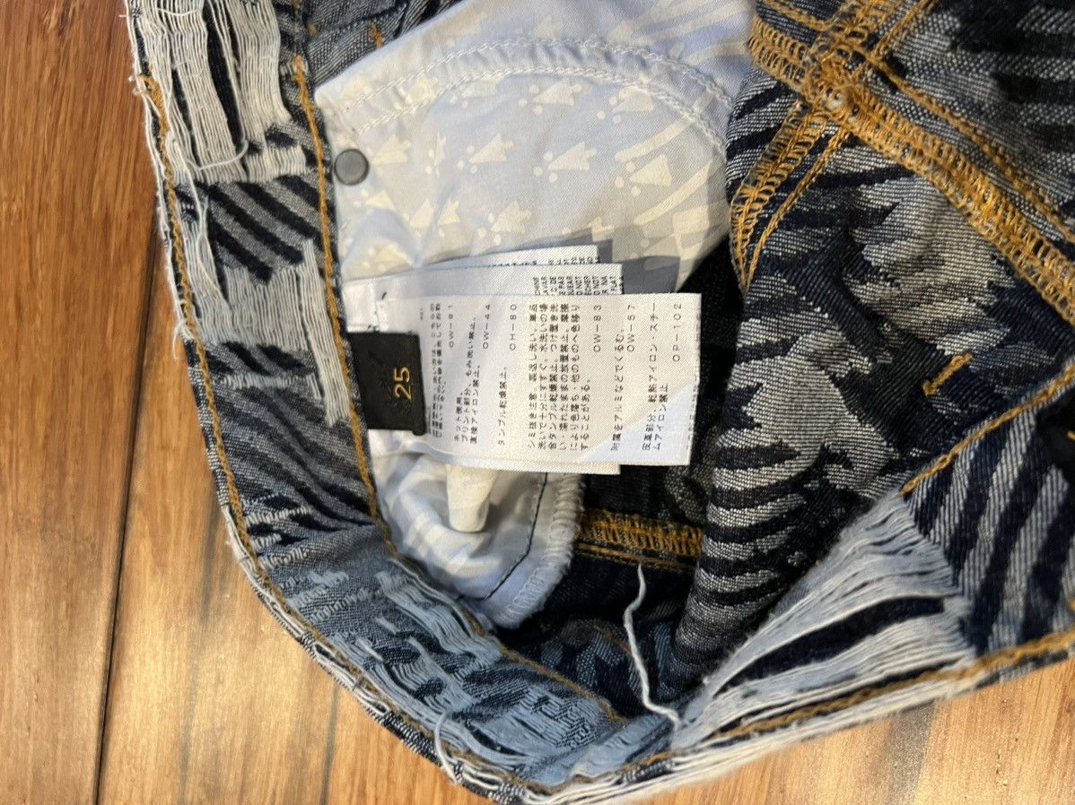 Vivienne Westwood VIVIENNE WESTWOOD ANGLOMANIA DISTRESSED STRIPED JEANS Size US 28 / EU 44 - 7 Thumbnail