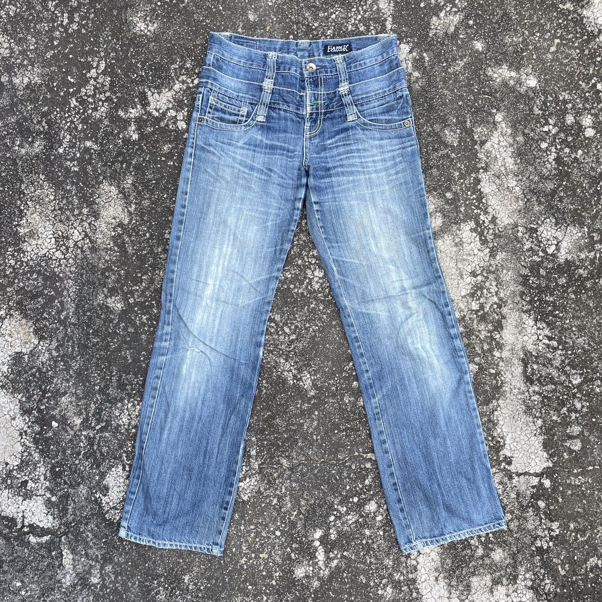 American Apparel Vintage Fiapper Double Waist Denim Jeans Size US 32 / EU 48 - 1 Thumbnail