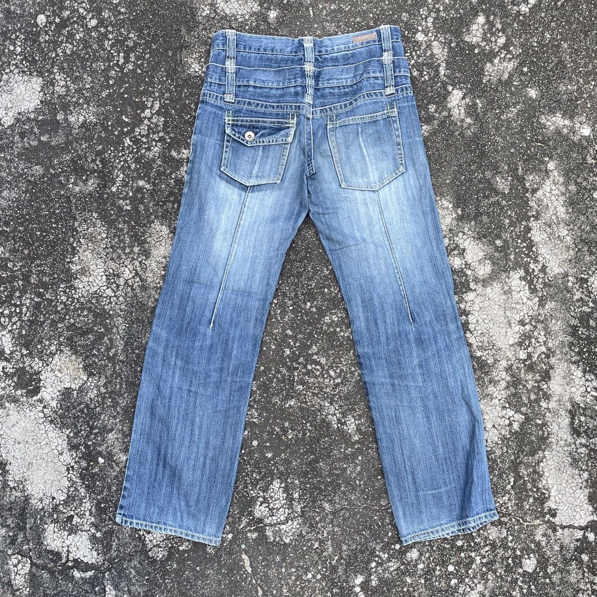 American Apparel Vintage Fiapper Double Waist Denim Jeans Size US 32 / EU 48 - 6 Thumbnail