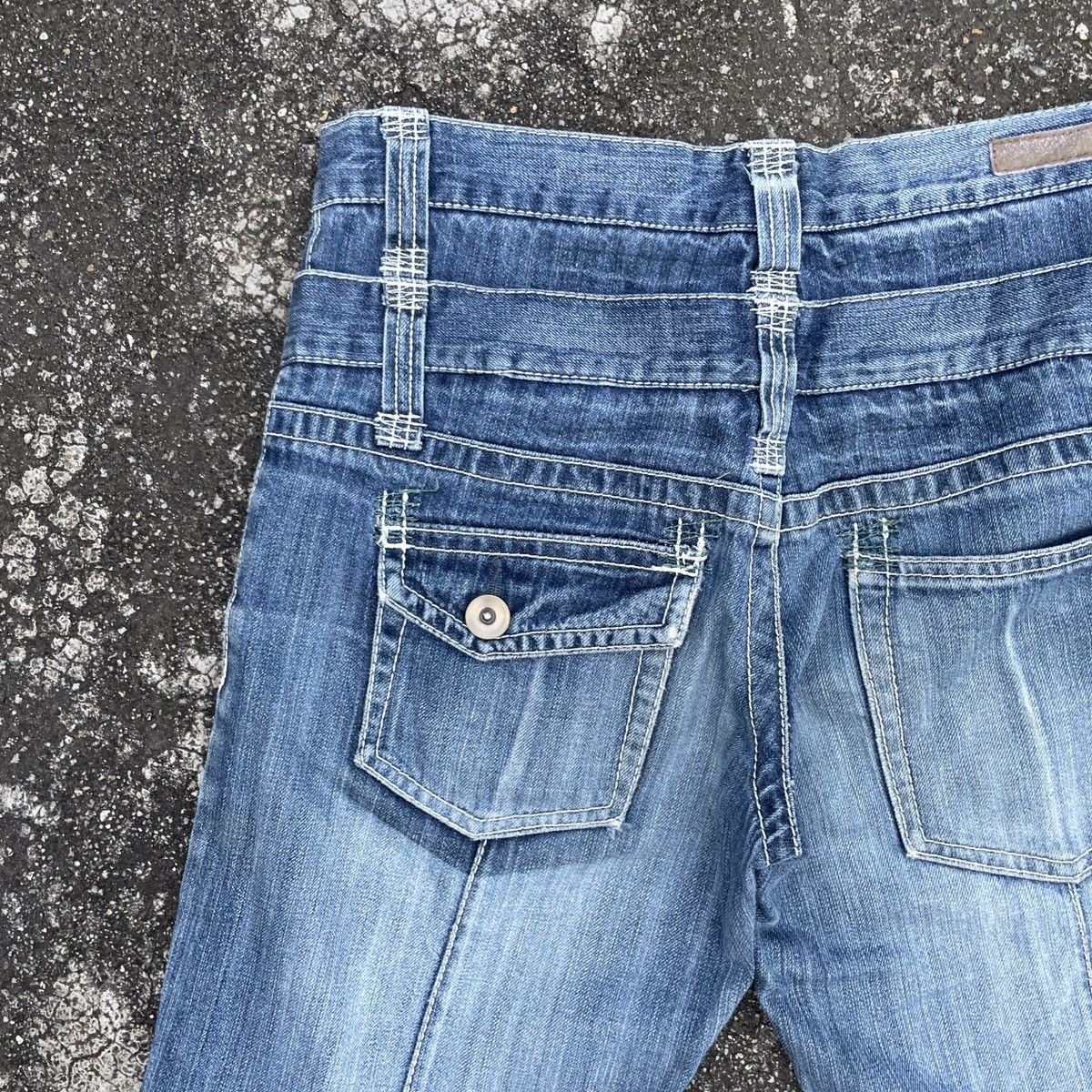 American Apparel Vintage Fiapper Double Waist Denim Jeans Size US 32 / EU 48 - 8 Thumbnail
