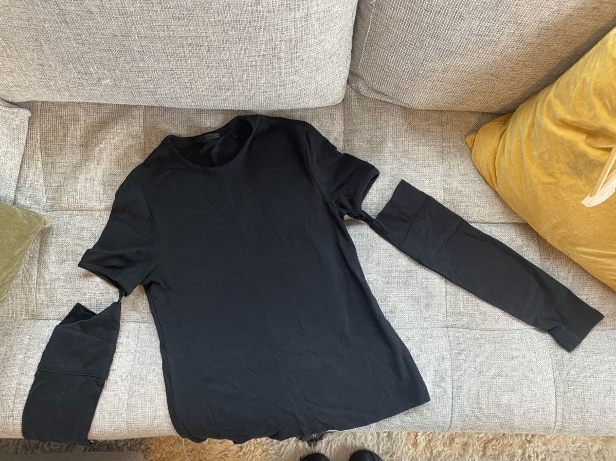 Helmut Lang Helmut Lang Black Interlock Long Sleeve T Shirt | Grailed