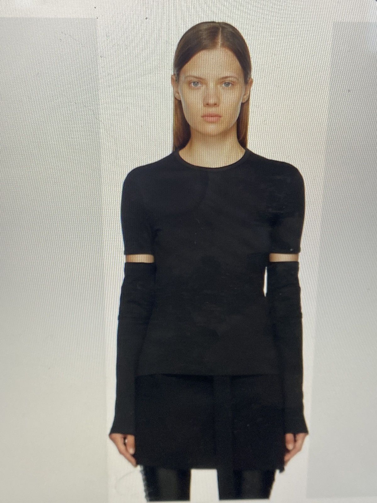 Helmut Lang Helmut Lang Black Interlock Long Sleeve T Shirt | Grailed