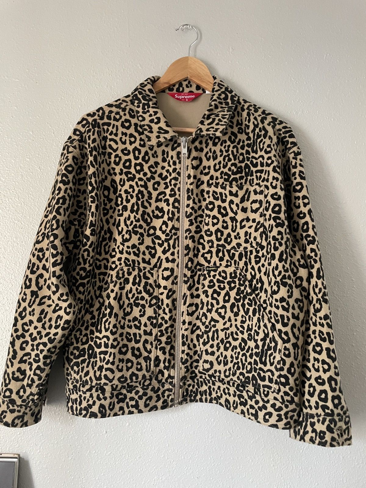 Supreme Leopard Moleskin Work Jacket | Grailed