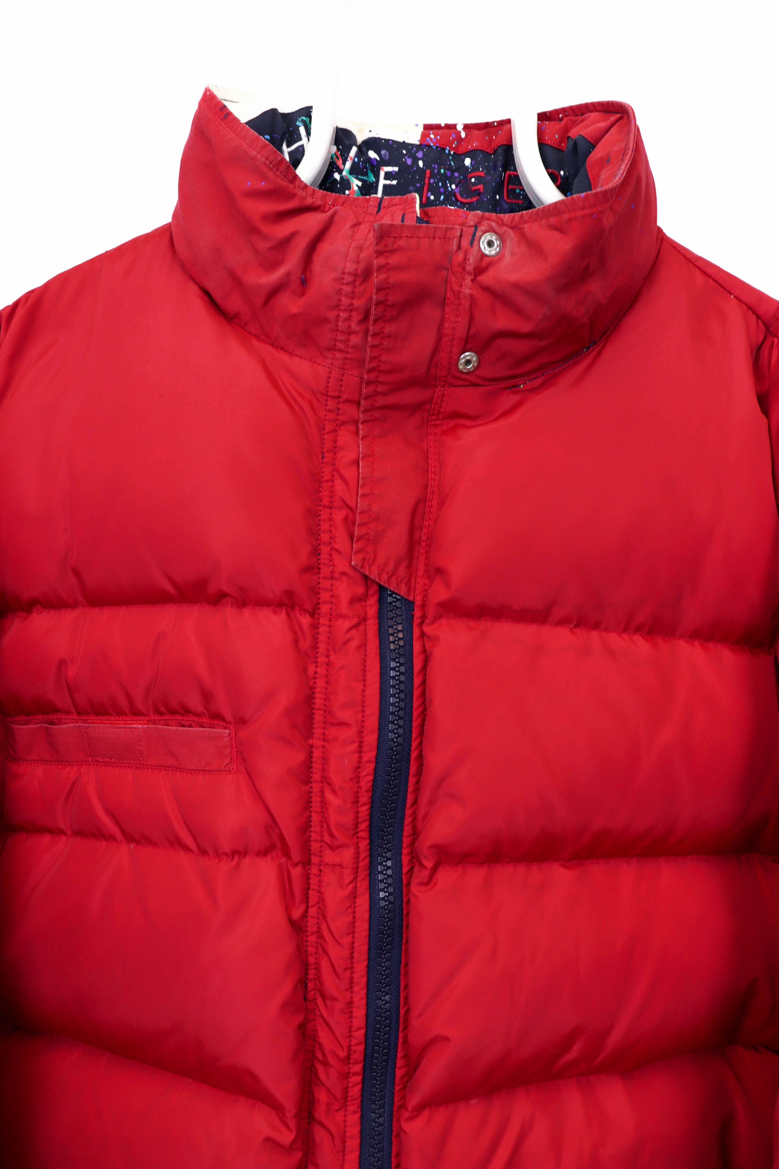 Tommy Hilfiger Tommy Hilfiger 90's Custom Hand Painted Down Puffer Jacket Size US L / EU 52-54 / 3 - 18 Thumbnail