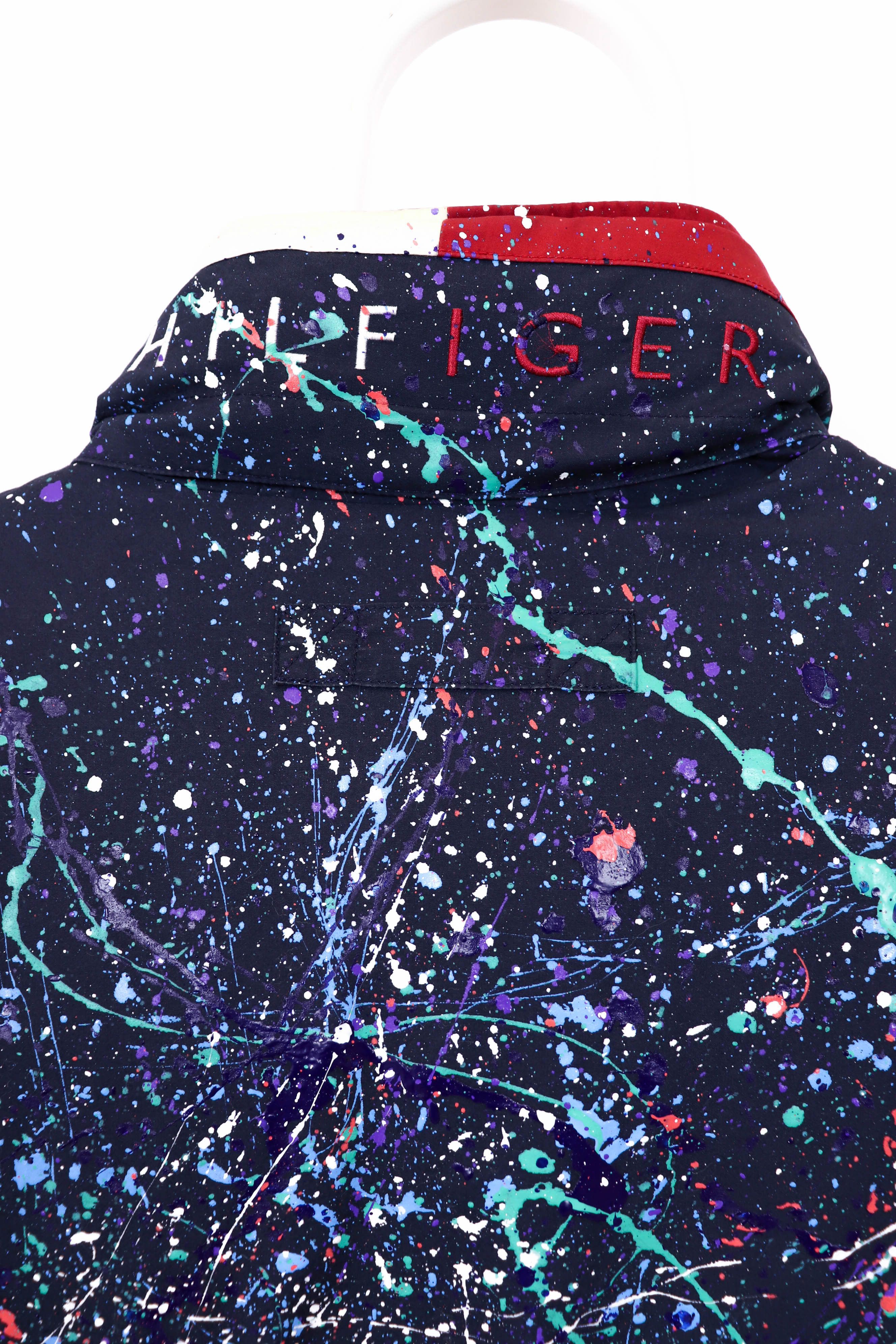 Tommy Hilfiger Tommy Hilfiger 90's Custom Hand Painted Down Puffer Jacket Size US L / EU 52-54 / 3 - 7 Thumbnail