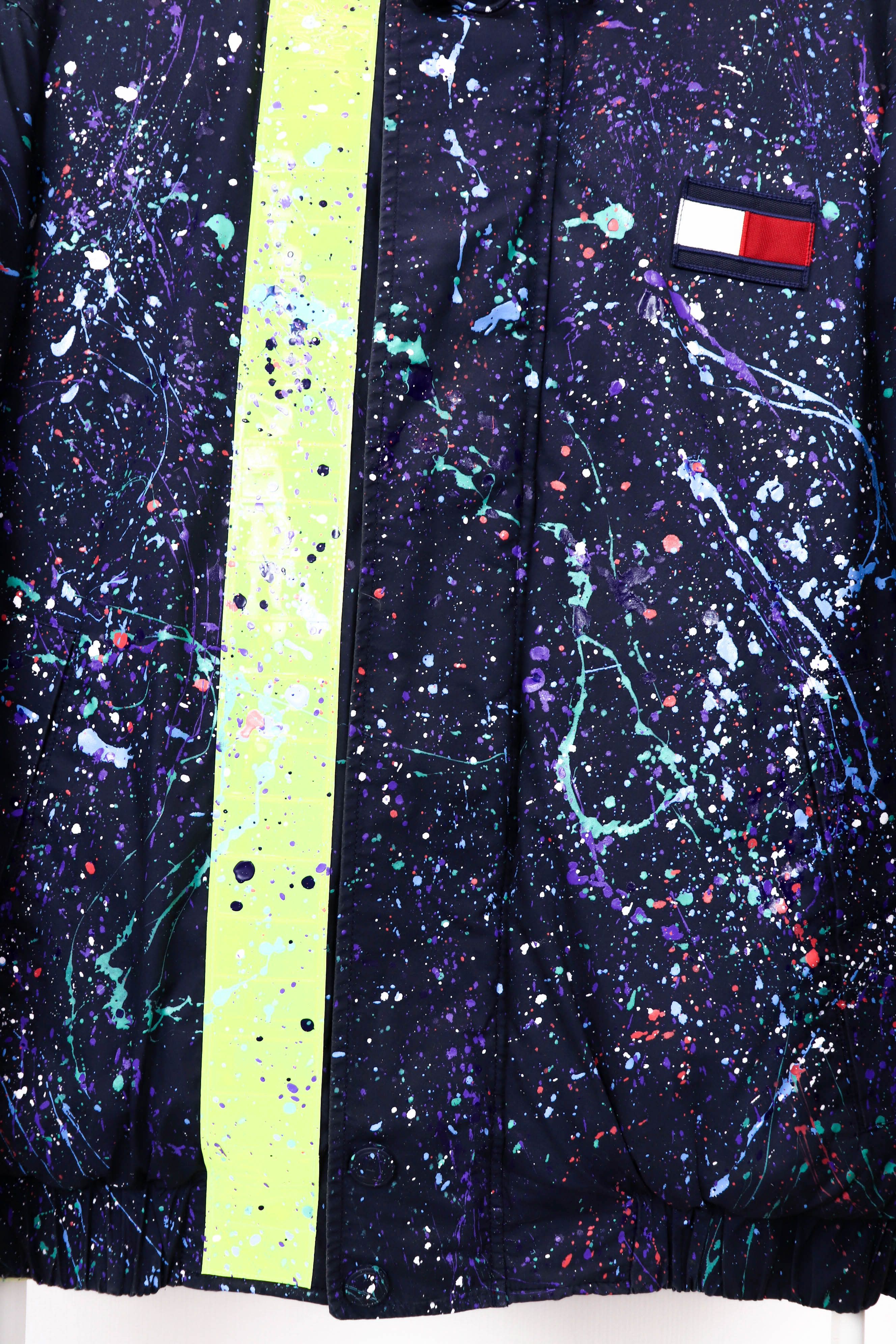 Tommy Hilfiger Tommy Hilfiger 90's Custom Hand Painted Down Puffer Jacket Size US L / EU 52-54 / 3 - 6 Thumbnail