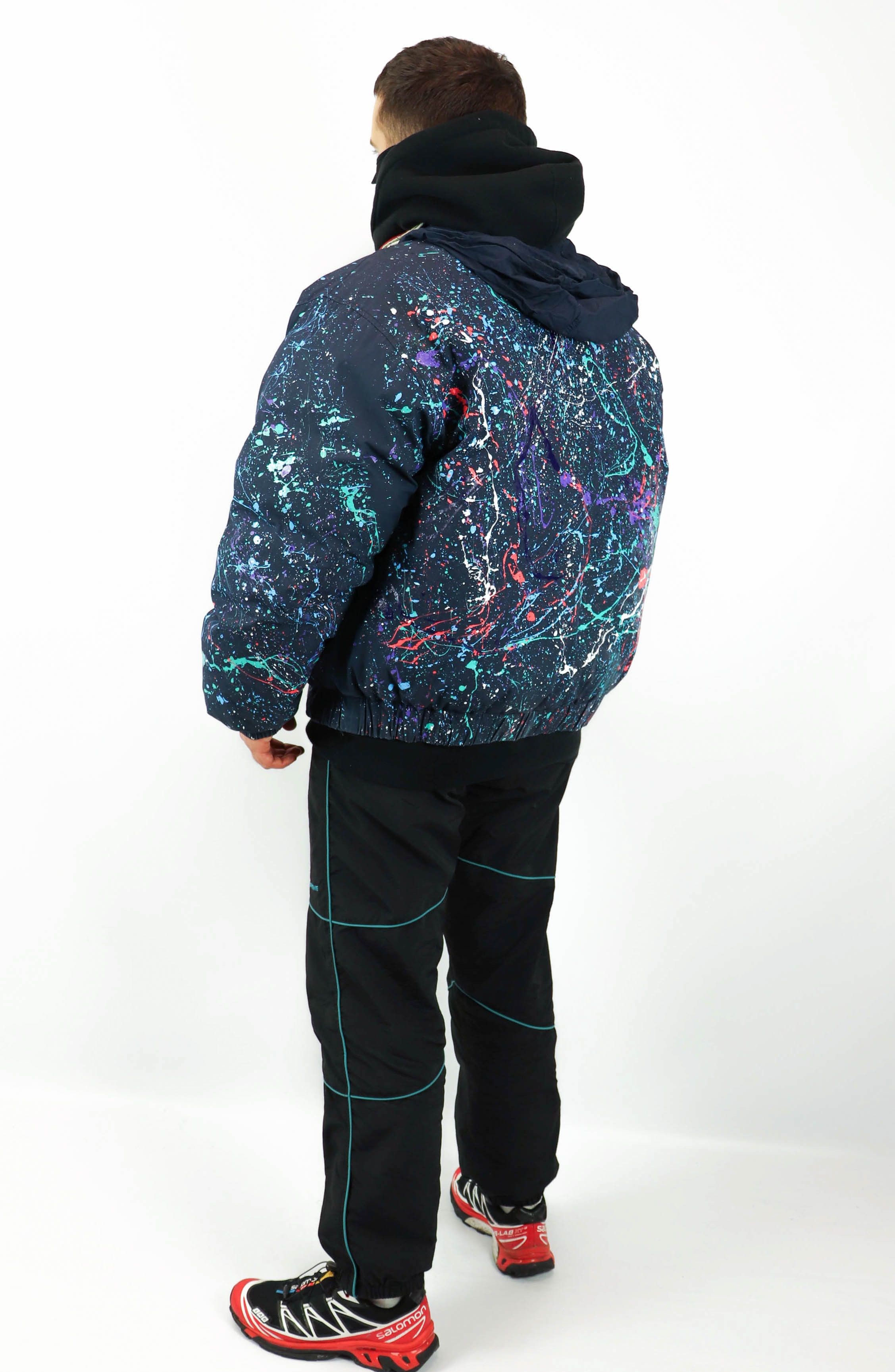 Tommy Hilfiger Tommy Hilfiger 90's Custom Hand Painted Down Puffer Jacket Size US L / EU 52-54 / 3 - 4 Thumbnail