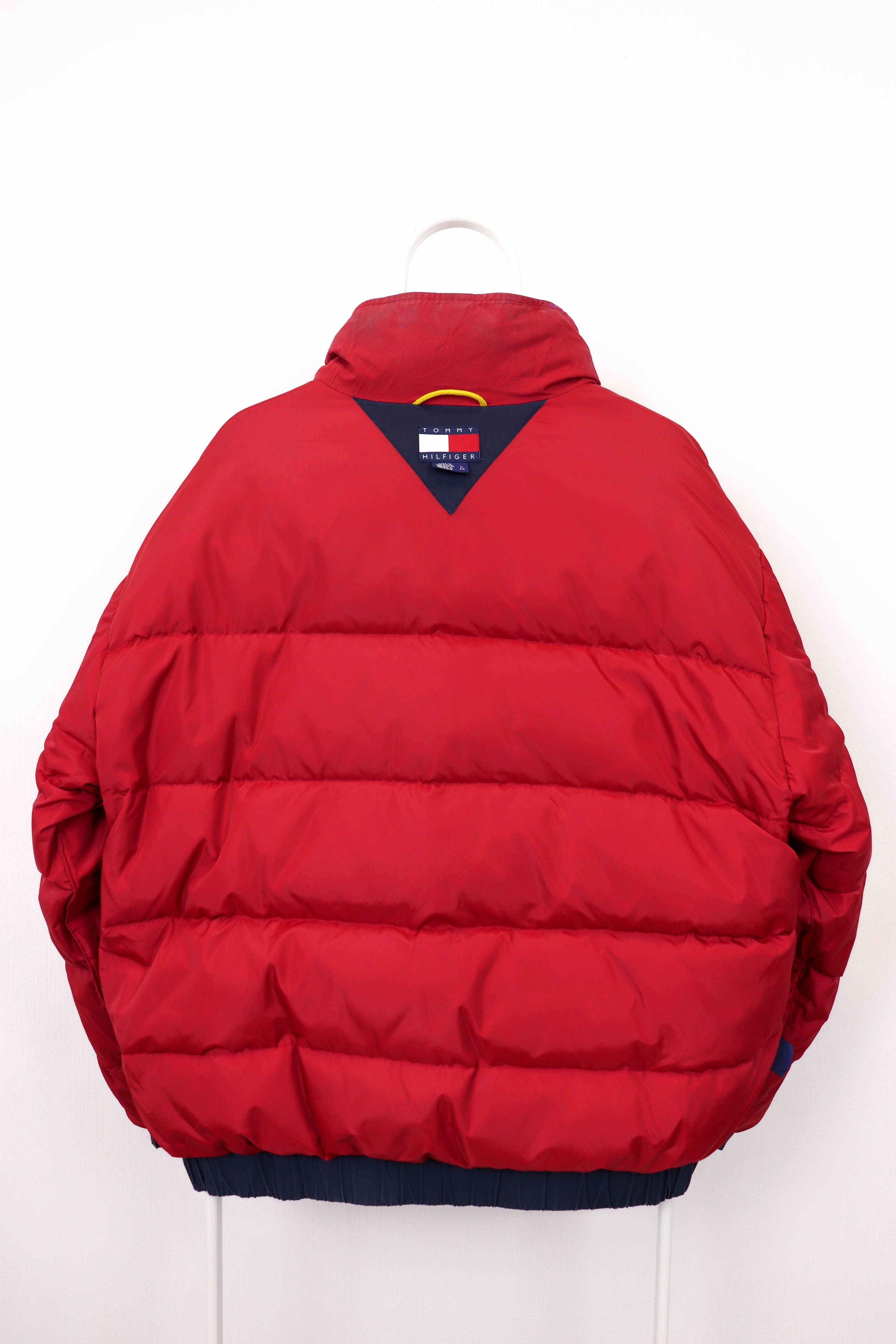 Tommy Hilfiger Tommy Hilfiger 90's Custom Hand Painted Down Puffer Jacket Size US L / EU 52-54 / 3 - 16 Thumbnail