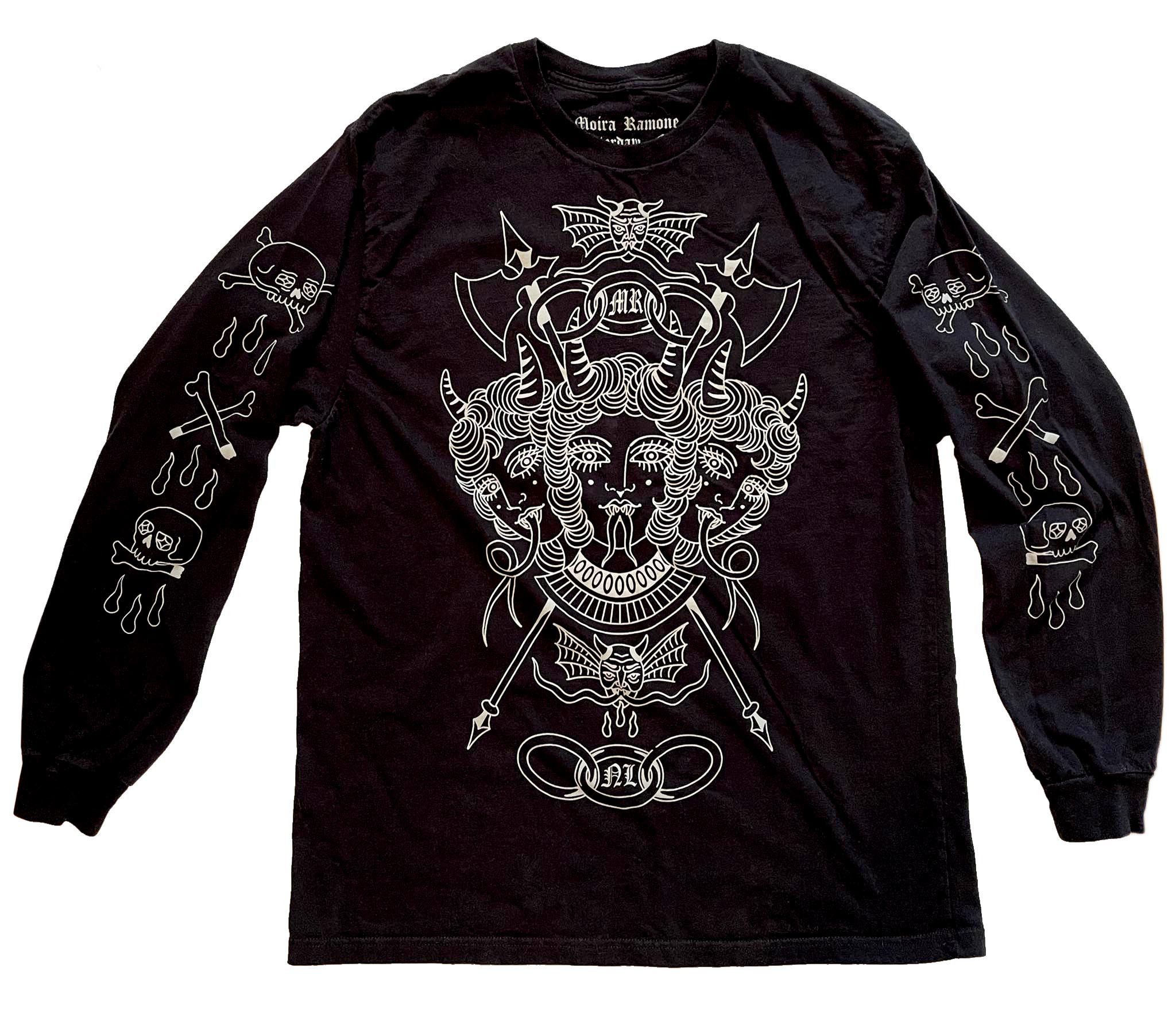 Streetwear Moira Ramone Tattoo design t-shirt, long sleeve XL | Grailed