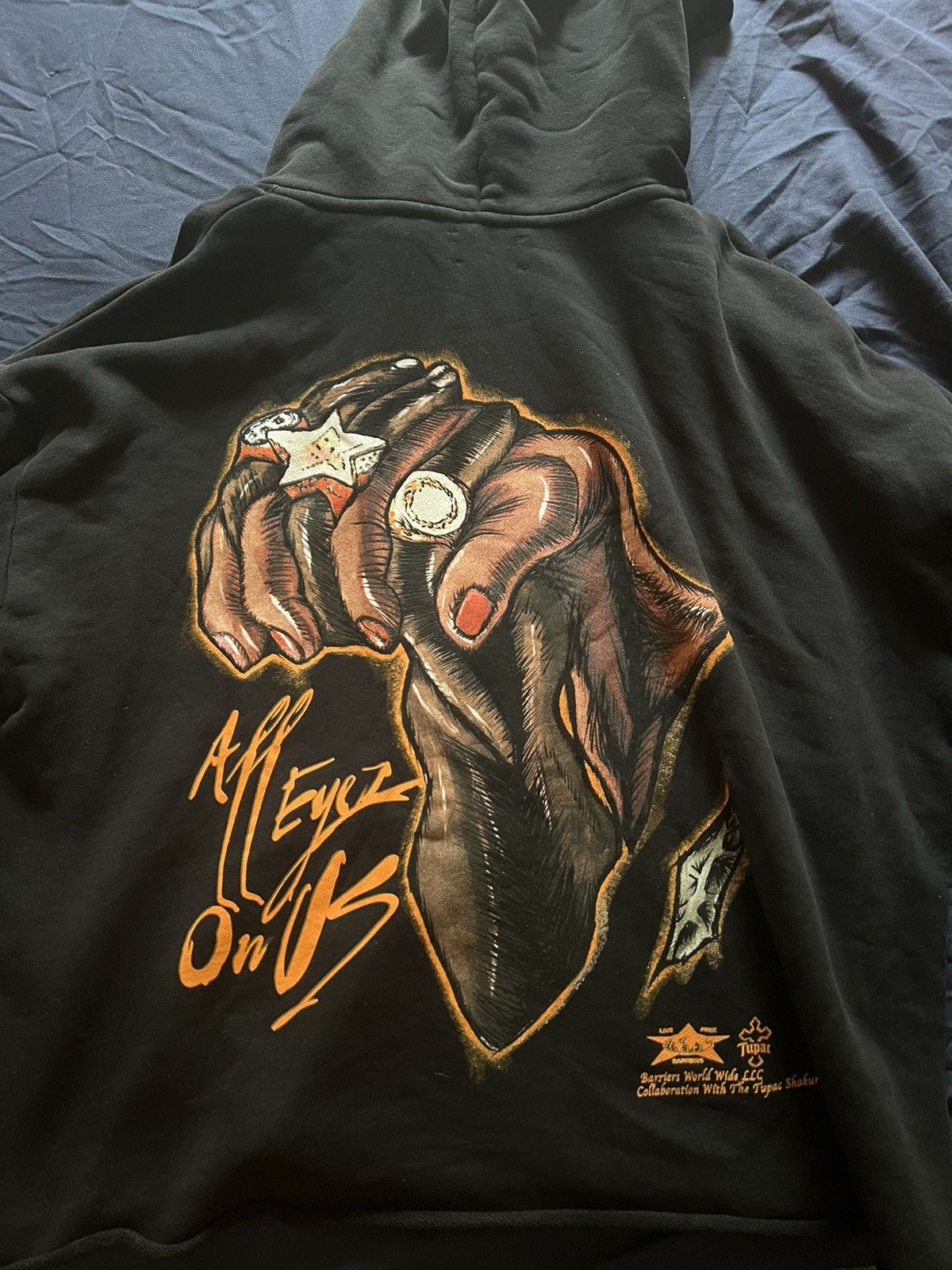Barriers Barriers Tupac All Eyes On Us Hoodie | Grailed