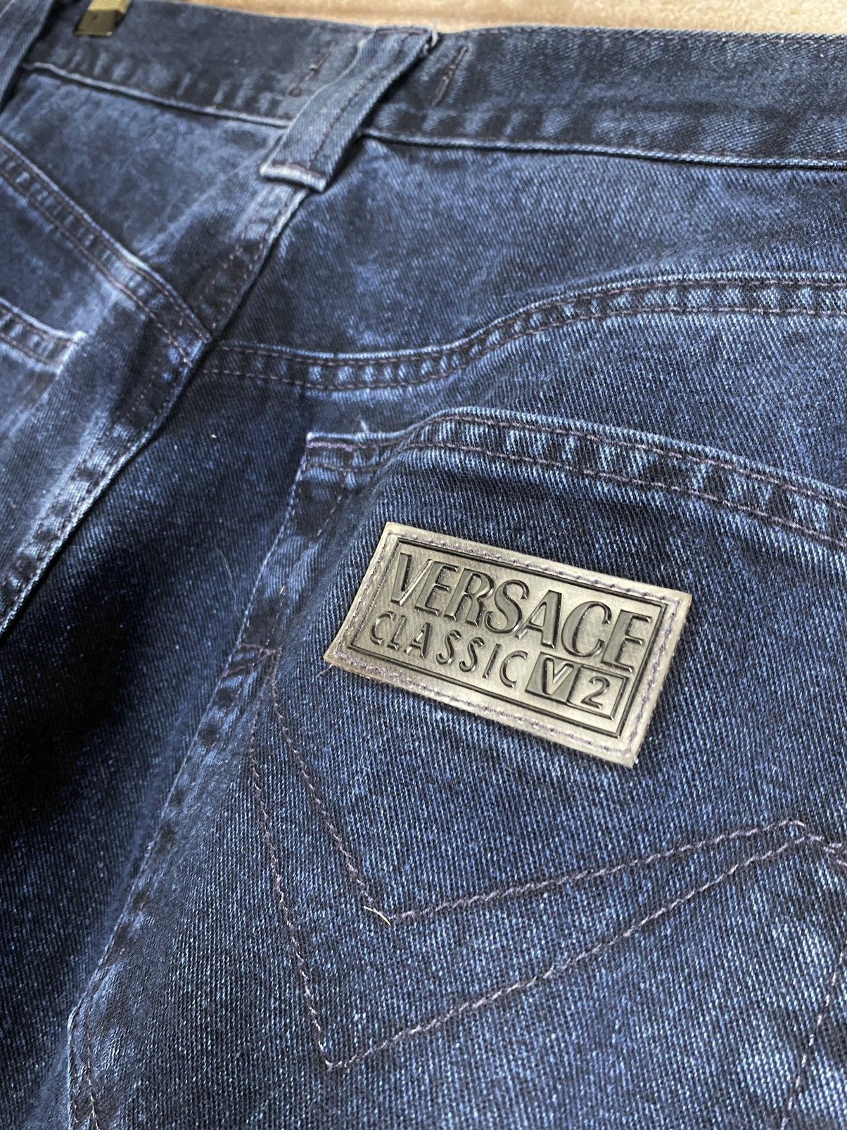 Versace Jeans Couture × Versus Versace Rare denim pants from the Italian brand Versace Classic V2 Size US 34 / EU 50 - 12 Thumbnail