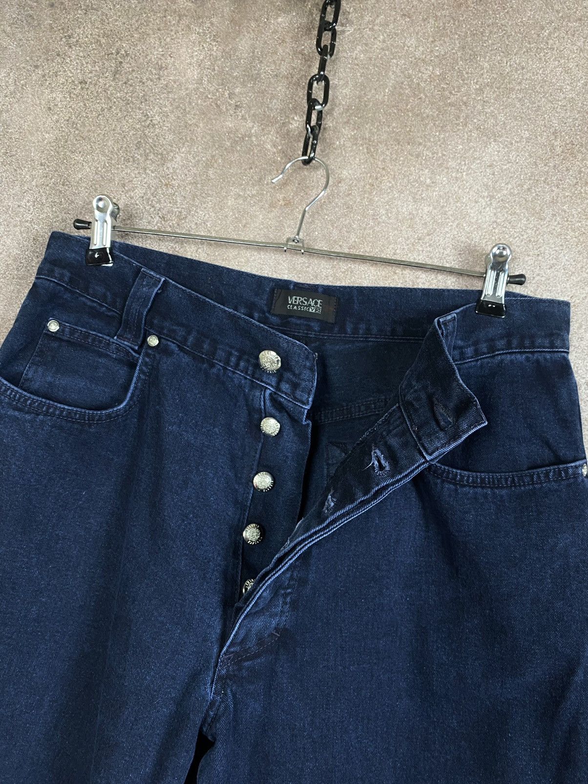 Versace Jeans Couture × Versus Versace Rare denim pants from the Italian brand Versace Classic V2 Size US 34 / EU 50 - 9 Thumbnail