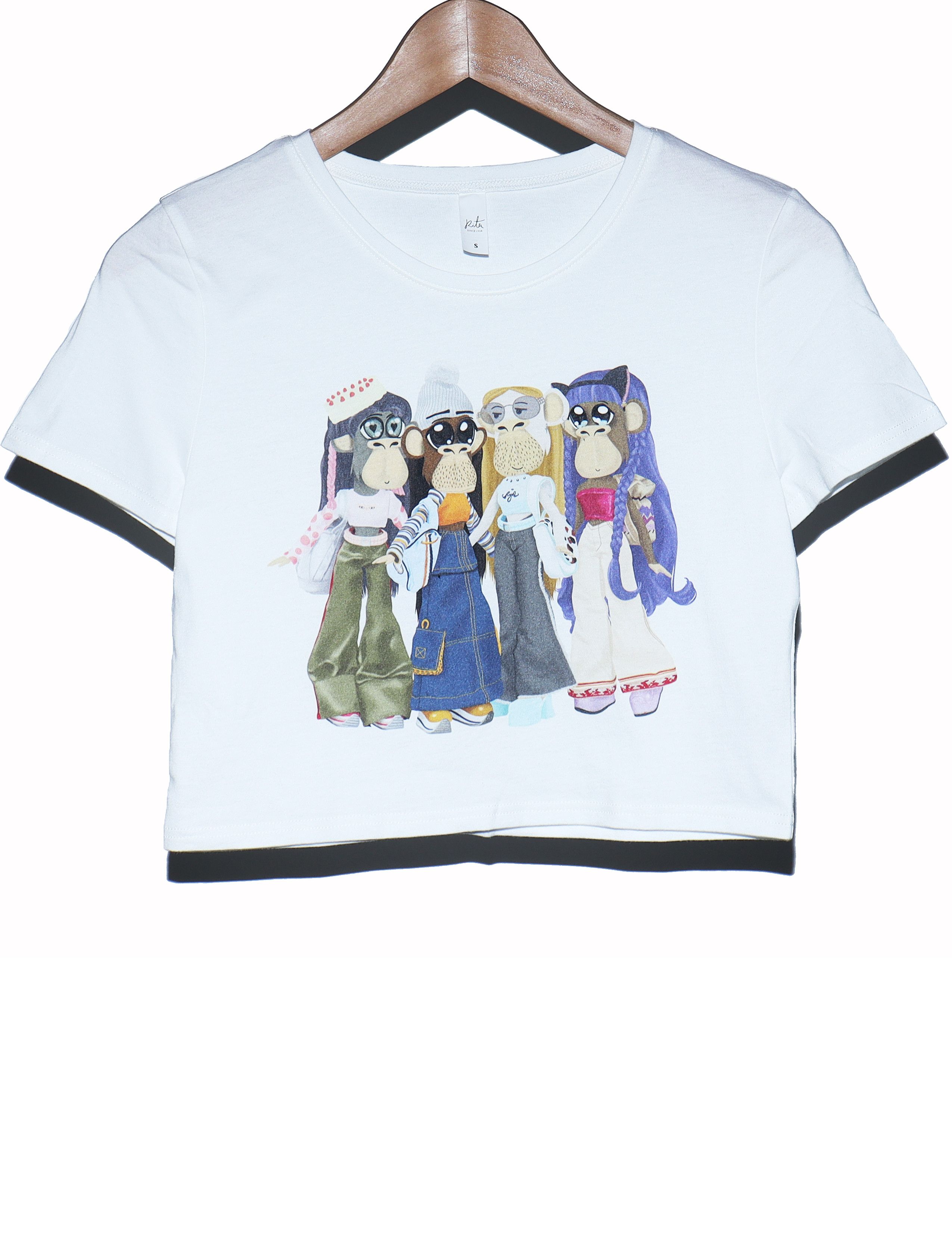 Barragan × Dover Street Market EGREVORE Bored Ape Girl Club Baby Tee Size S / US 4 / IT 40 - 1 Thumbnail