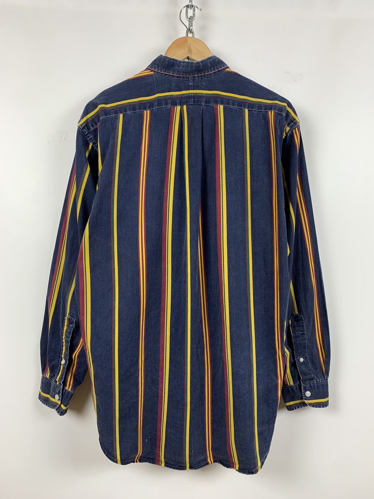 Polo Ralph Lauren Vintage Polo Ralph Lauren Made In USA Button Shirt Size US XL / EU 56 / 4 - 2 Thumbnail