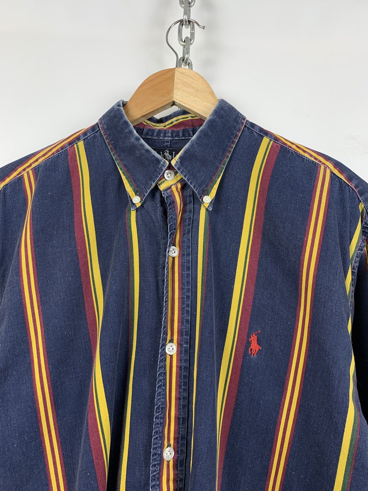 Polo Ralph Lauren Vintage Polo Ralph Lauren Made In USA Button Shirt Size US XL / EU 56 / 4 - 6 Thumbnail