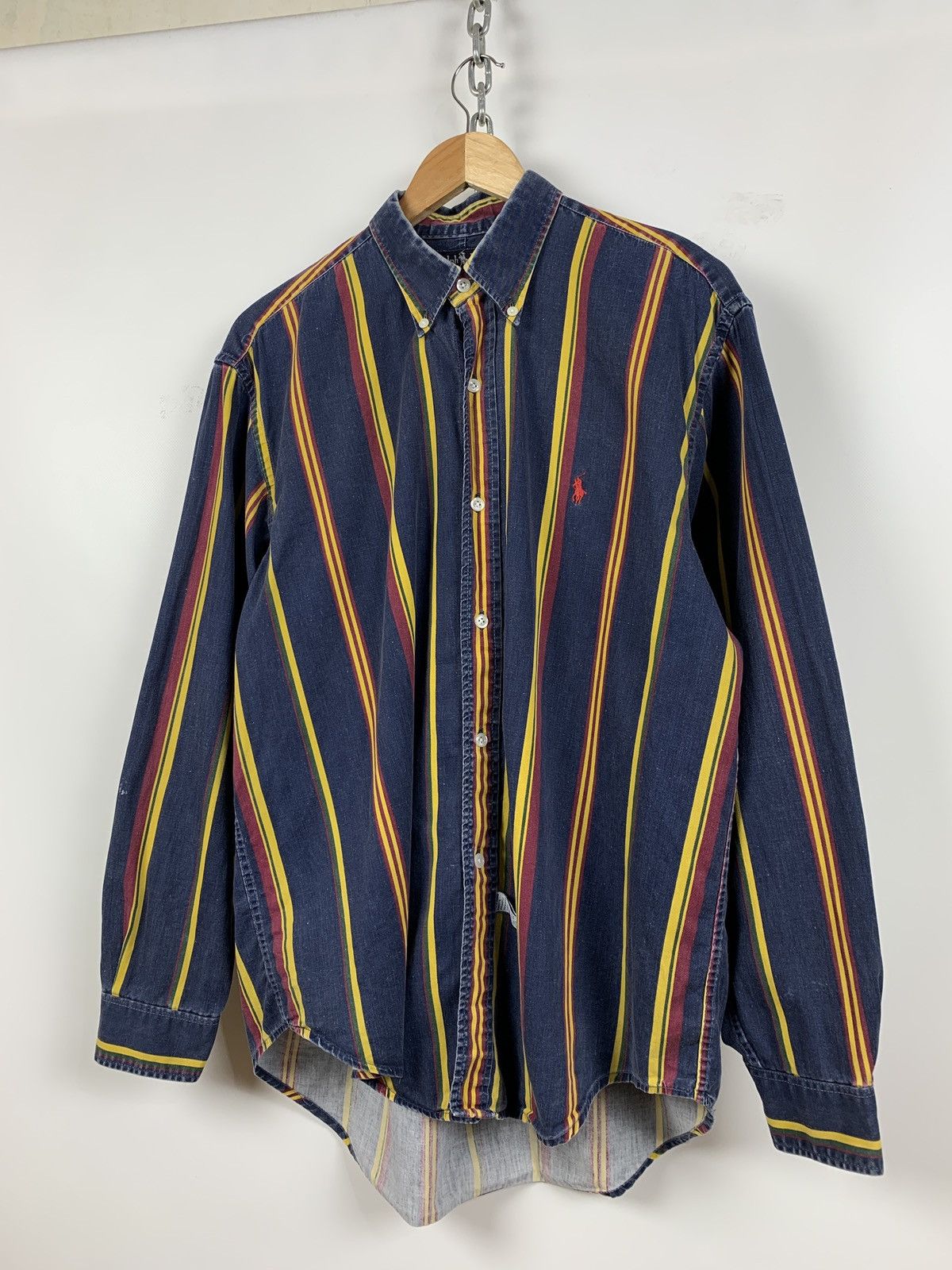 Polo Ralph Lauren Vintage Polo Ralph Lauren Made In USA Button Shirt Size US XL / EU 56 / 4 - 7 Thumbnail