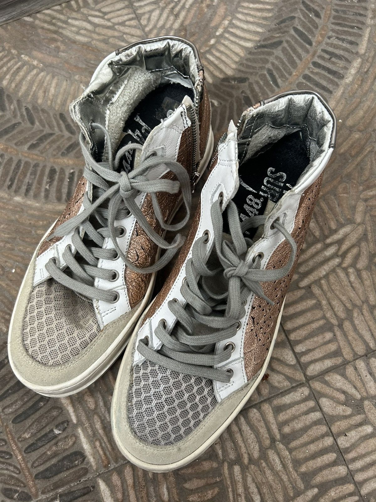P448 P448 Snake leather sneakers #1390 Size US 8 / IT 38 - 2 Thumbnail
