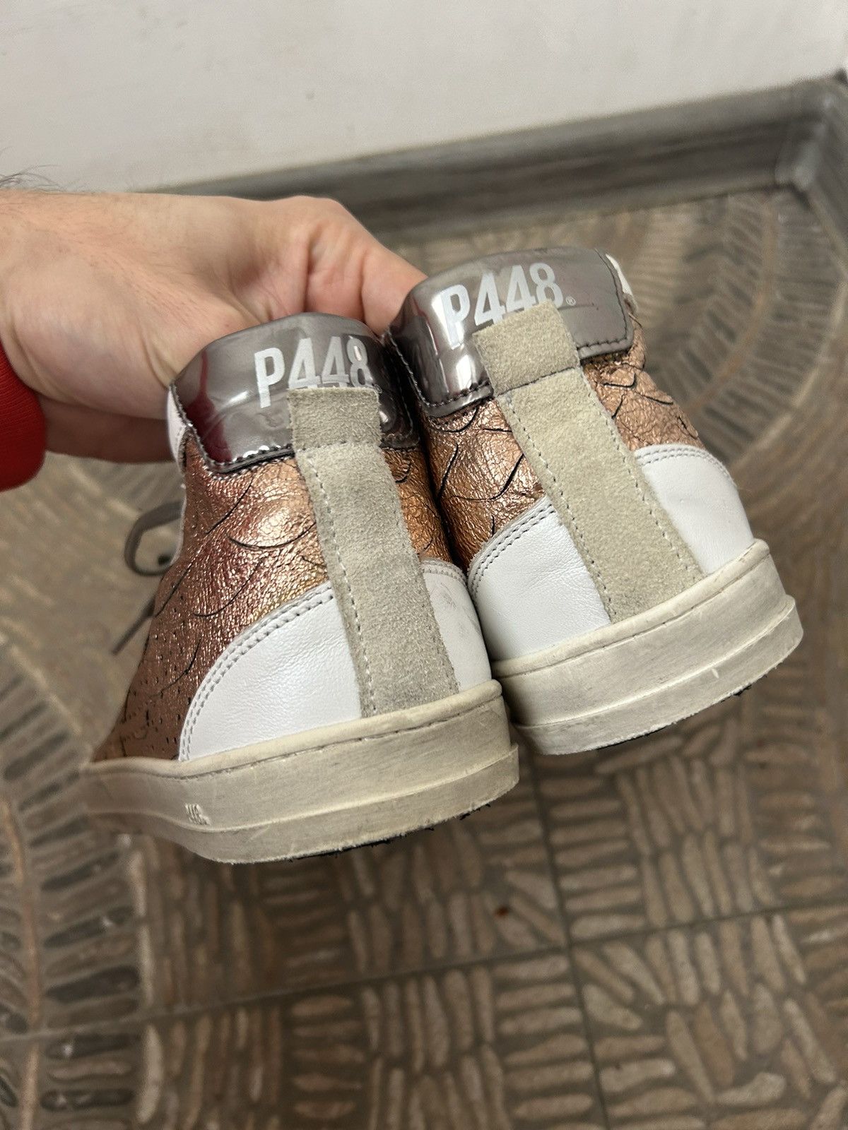 P448 P448 Snake leather sneakers #1390 Size US 8 / IT 38 - 4 Thumbnail