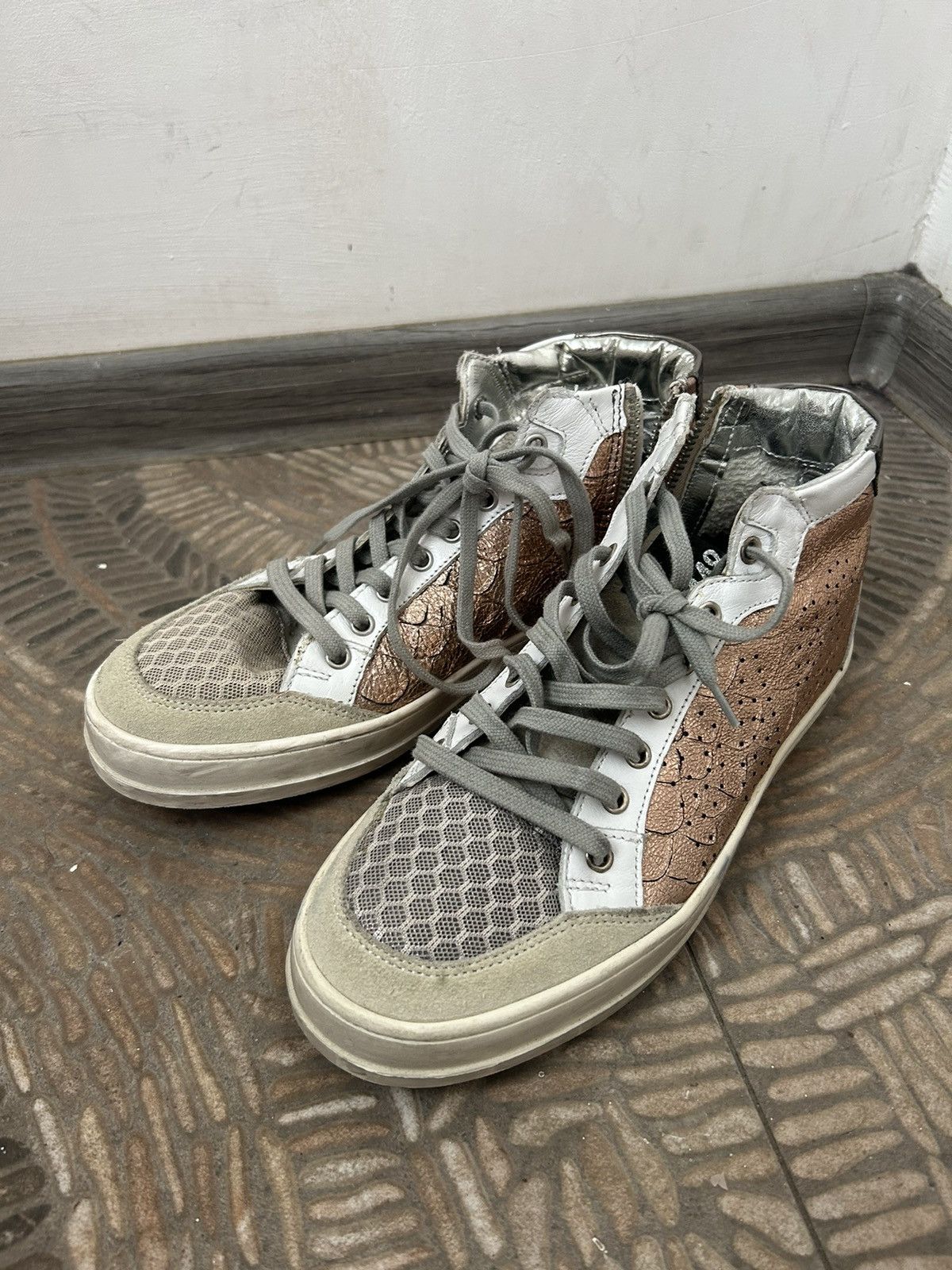 P448 P448 Snake leather sneakers #1390 Size US 8 / IT 38 - 1 Thumbnail