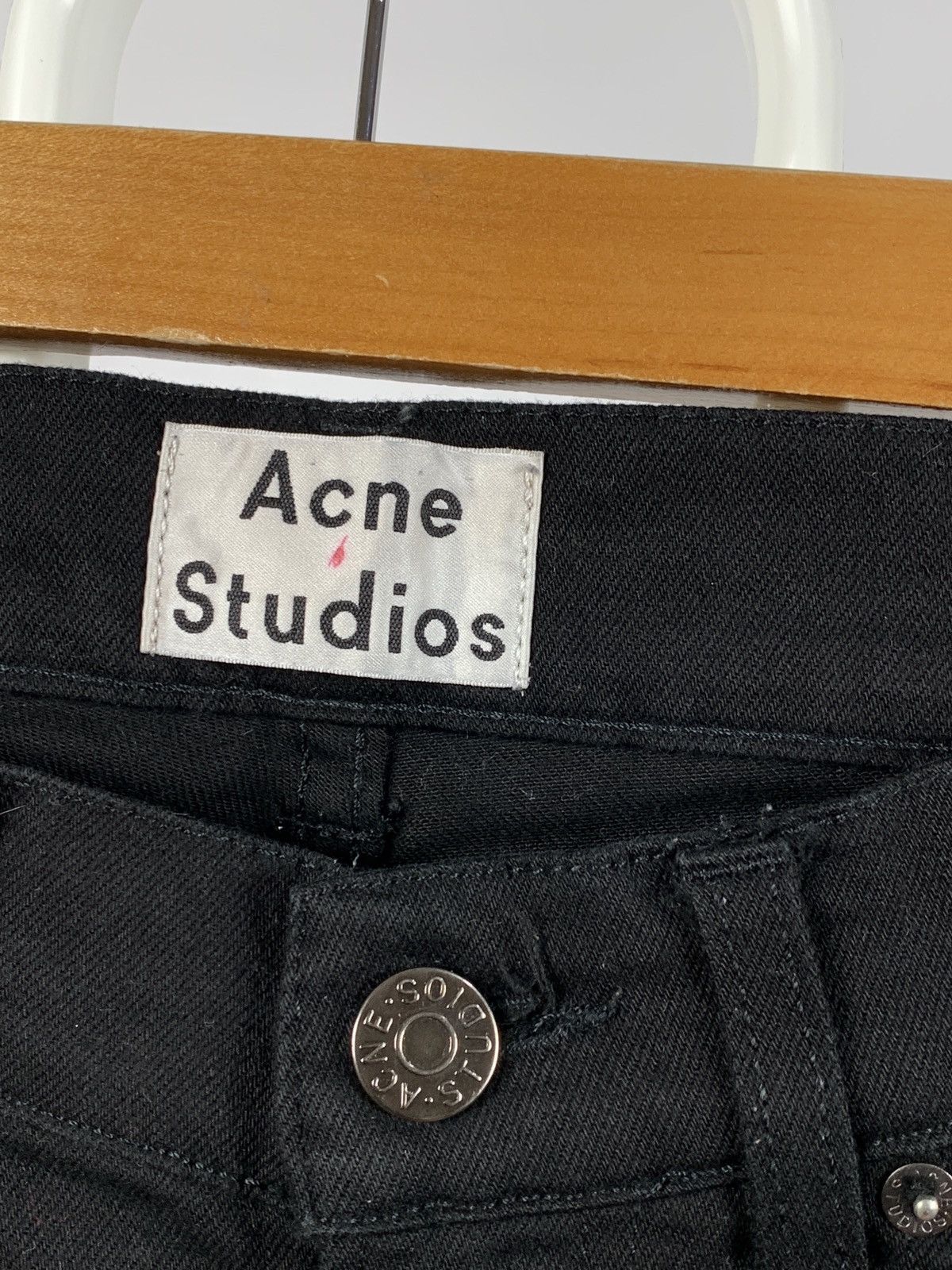 Acne Studios Acne Studios Ace Stay Cash Black Denim Jeans Size US 30 / EU 46 - 14 Thumbnail