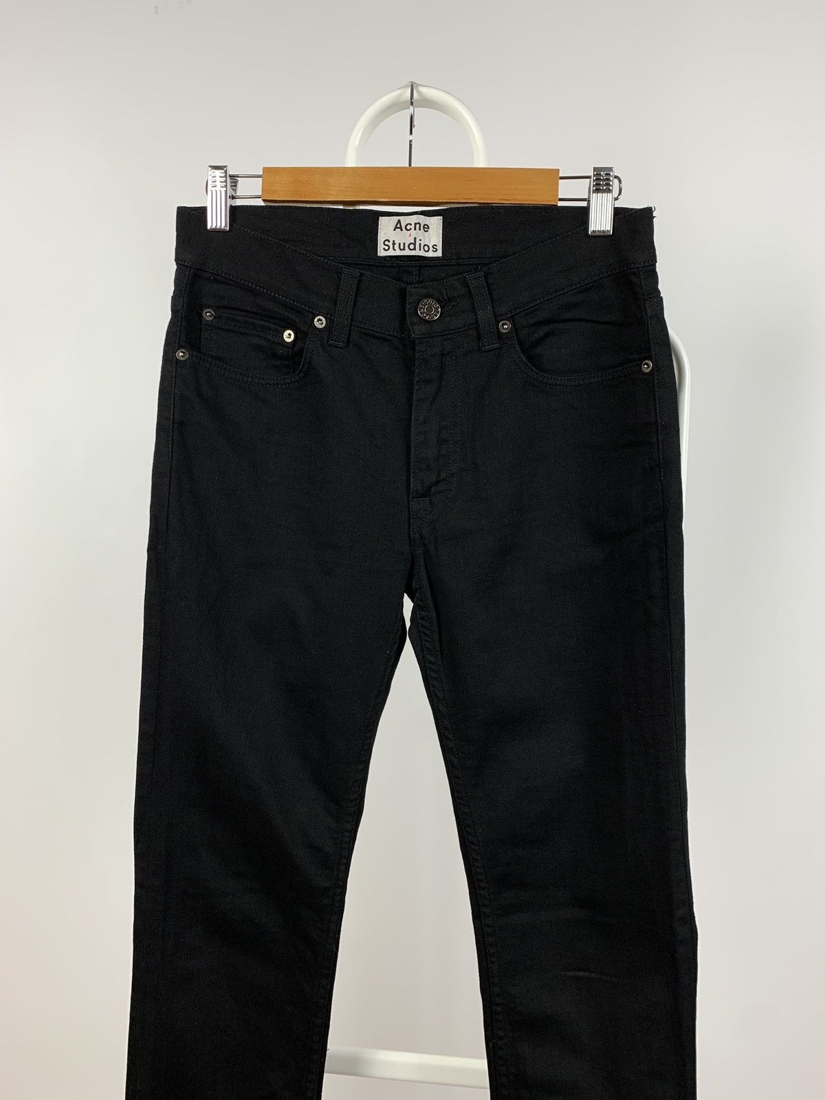 Acne Studios Acne Studios Ace Stay Cash Black Denim Jeans Size US 30 / EU 46 - 5 Thumbnail
