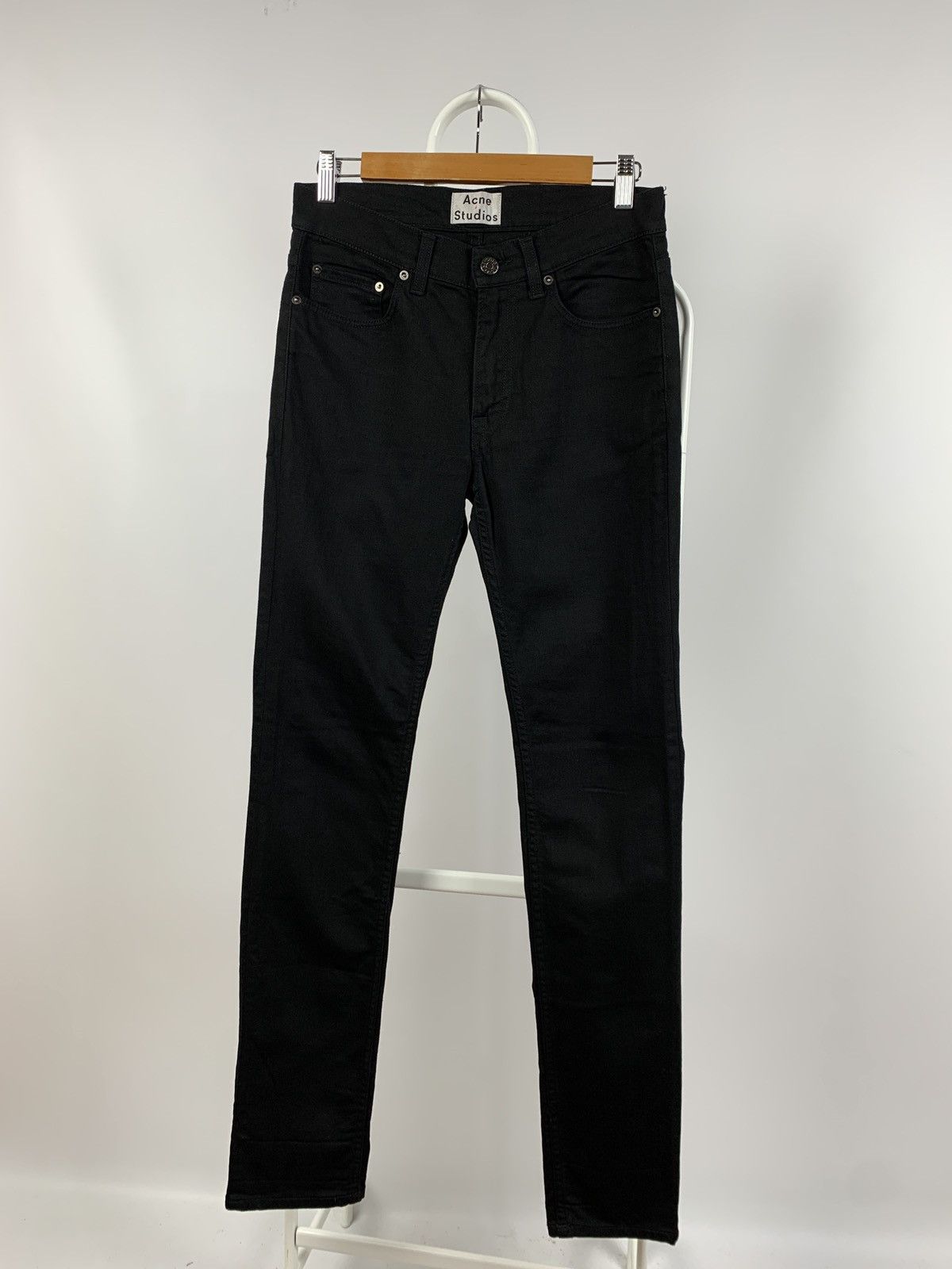 Acne Studios Acne Studios Ace Stay Cash Black Denim Jeans Size US 30 / EU 46 - 2 Thumbnail