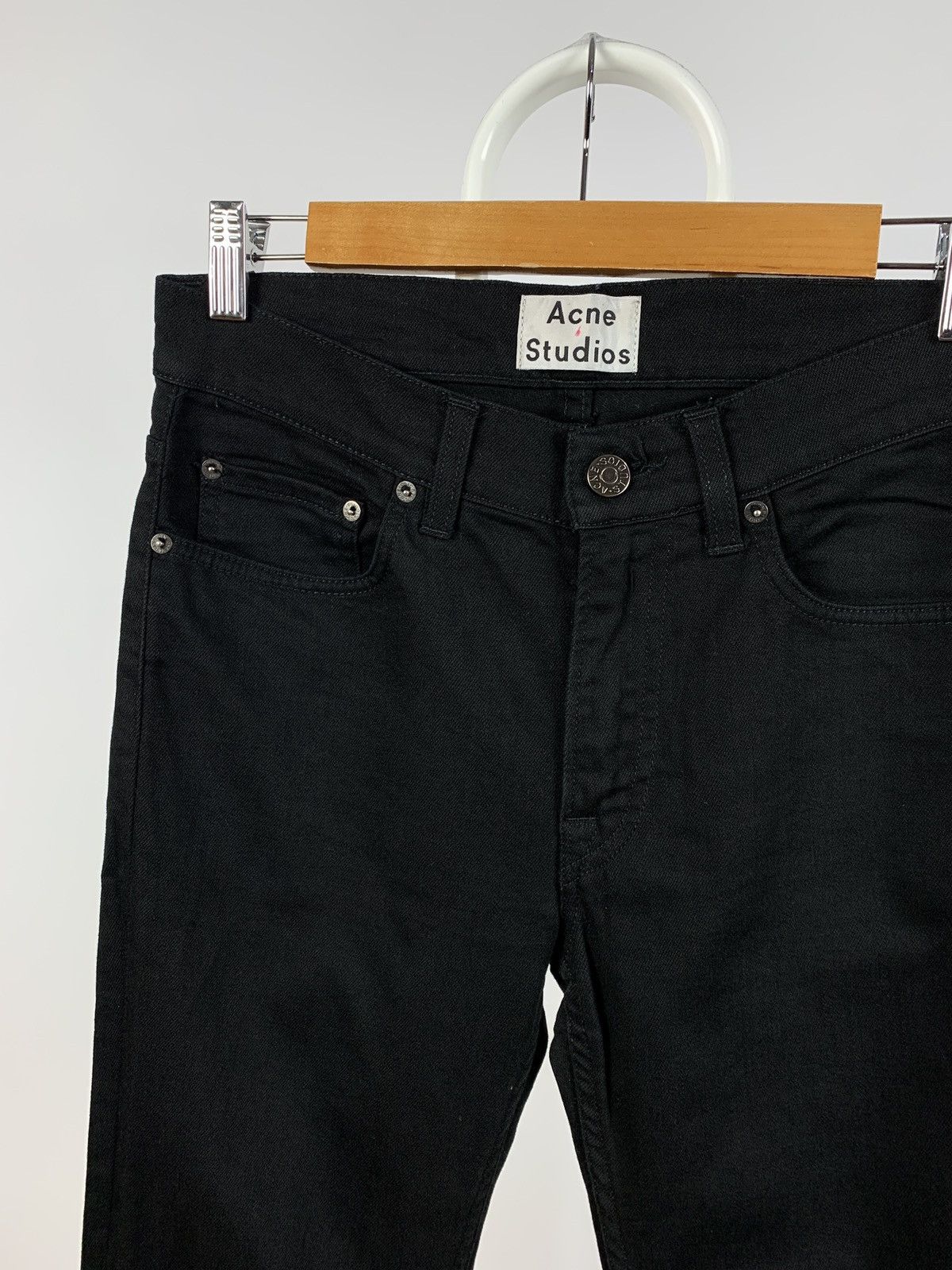 Acne Studios Acne Studios Ace Stay Cash Black Denim Jeans Size US 30 / EU 46 - 8 Thumbnail