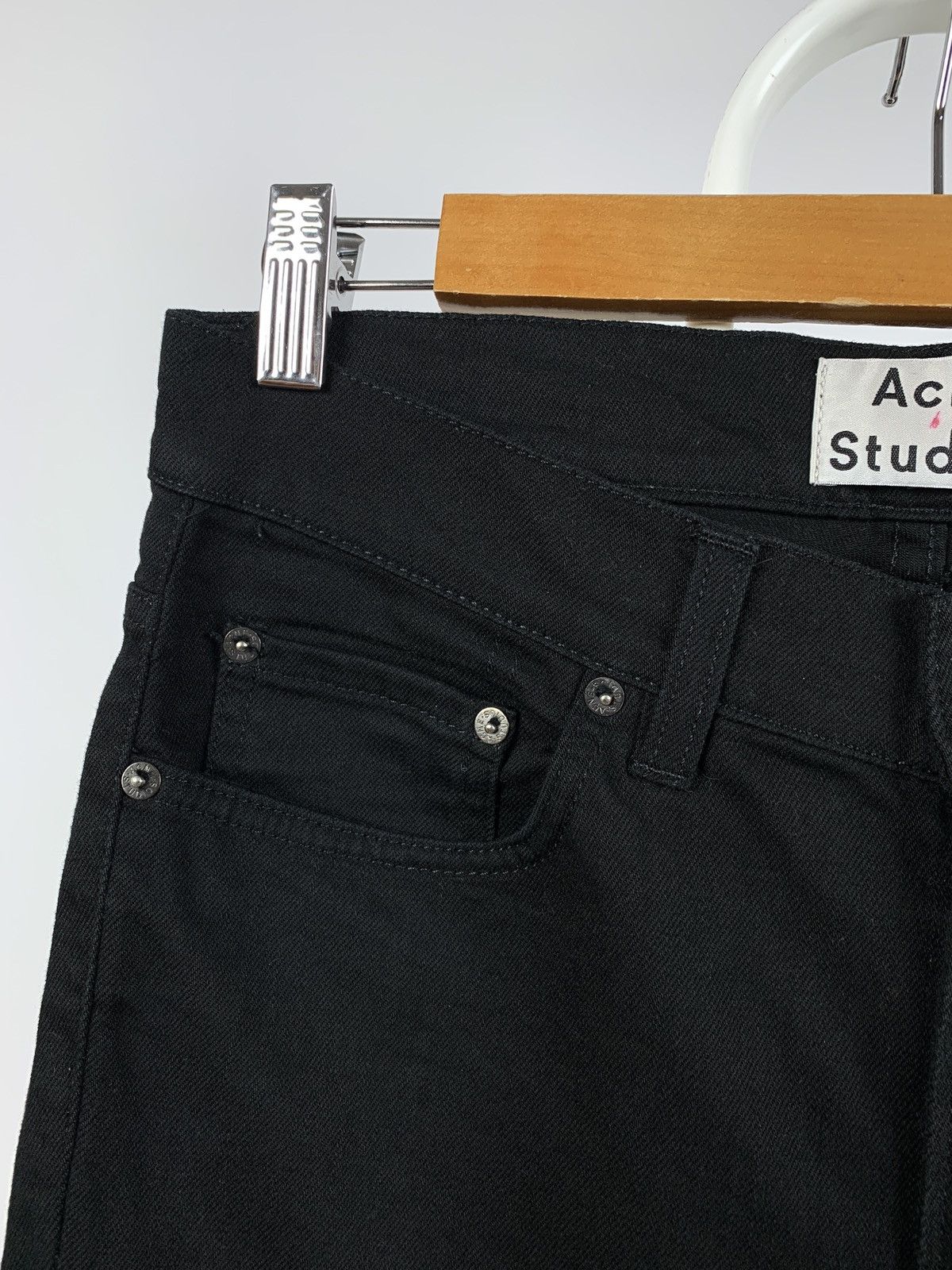 Acne Studios Acne Studios Ace Stay Cash Black Denim Jeans Size US 30 / EU 46 - 9 Thumbnail
