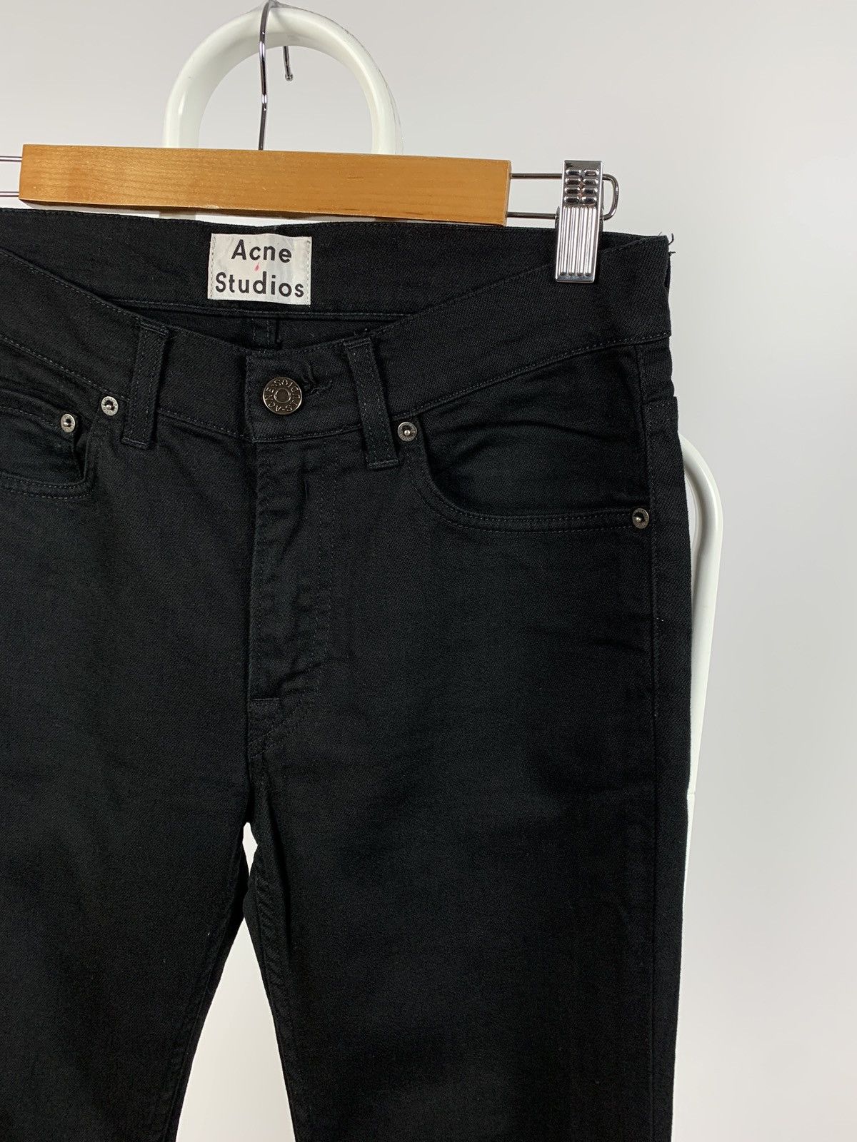 Acne Studios Acne Studios Ace Stay Cash Black Denim Jeans Size US 30 / EU 46 - 7 Thumbnail