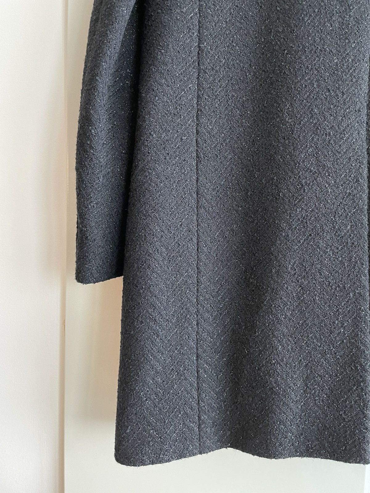 Hedi Slimane × Saint Laurent Paris × Yves Saint Laurent $4,500 Super Runway Iconic Heavy Lurex Wool Coat Brane New Size US L / EU 52-54 / 3 - 15 Thumbnail