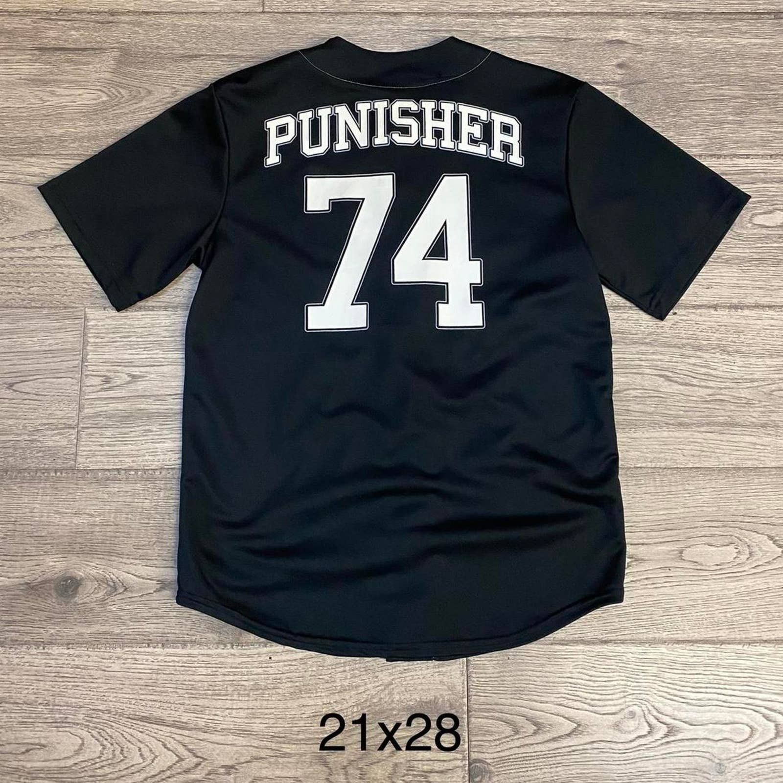 Marvel Comics Marvel Punisher Baseball Jersey Medium | Grailed