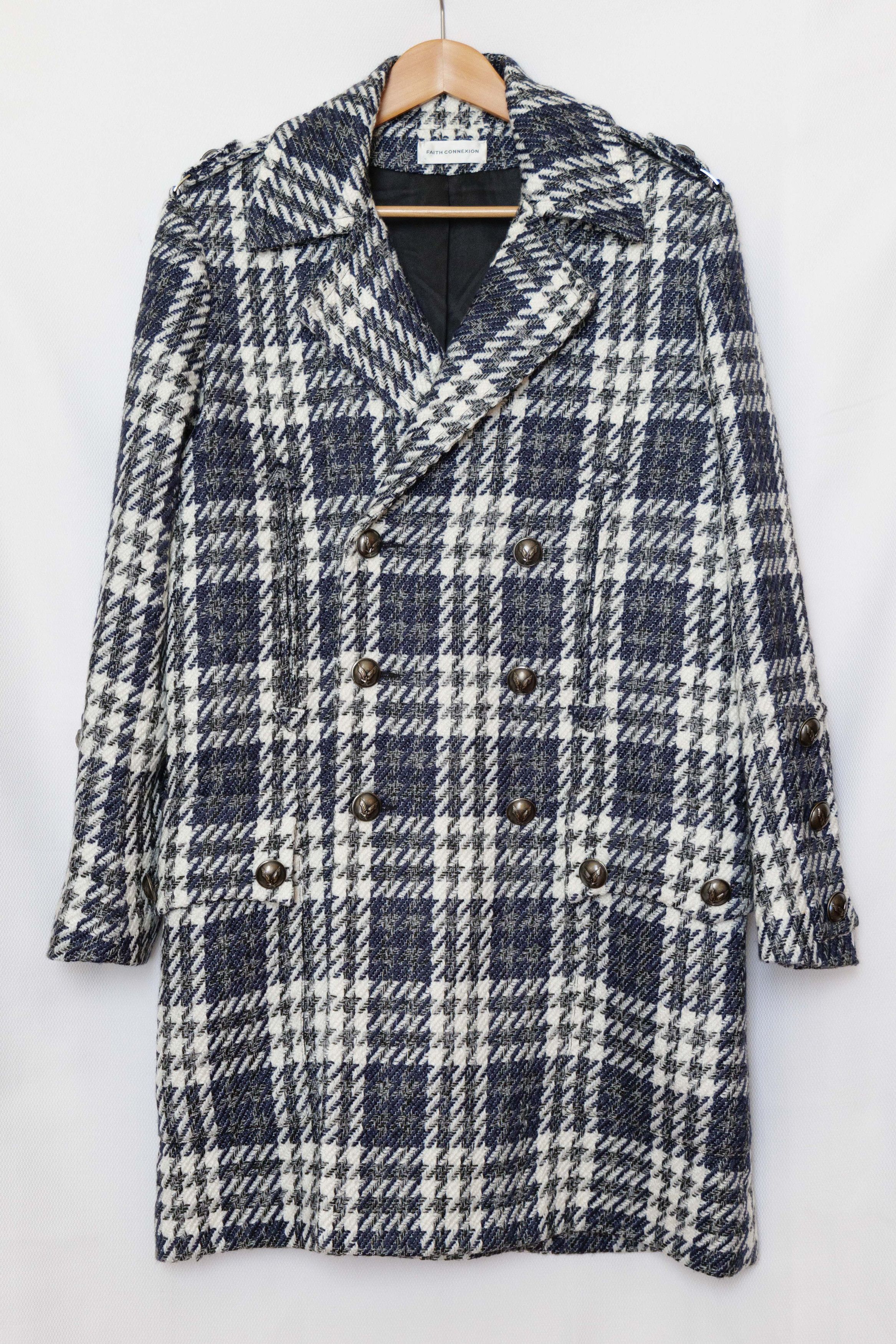 image of Faith Connexion Plaid Coat, Men's (Size XS)