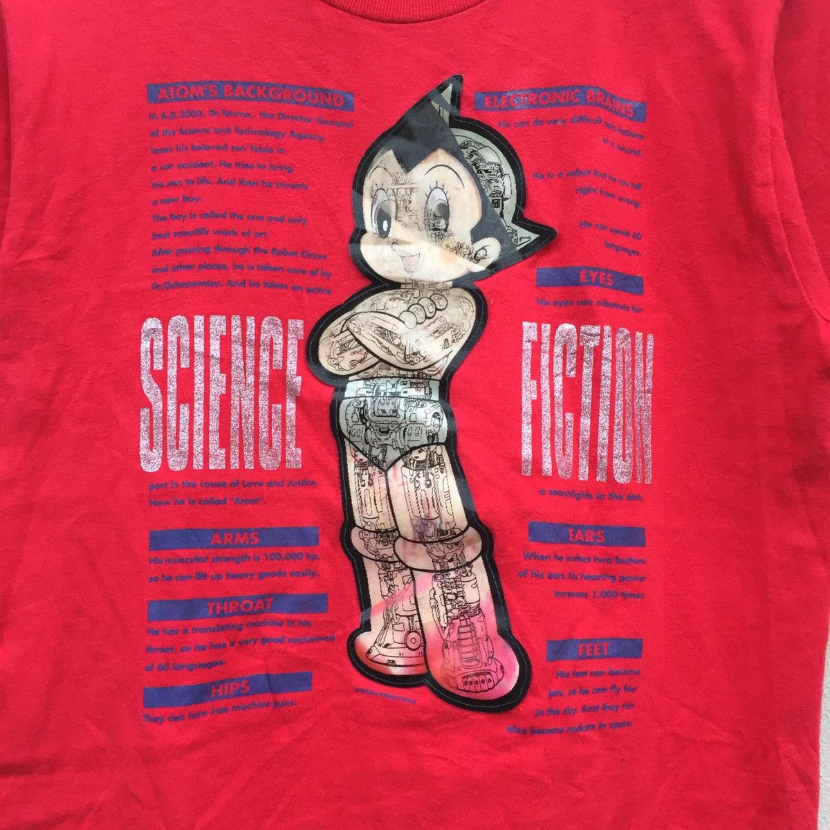 Cartoon Network × Japanese Brand × Vintage RARE‼️Vintage 90s ASTROBOY 3D Hologram Tezuka T-shirt Size US S / EU 44-46 / 1 - 2 Thumbnail