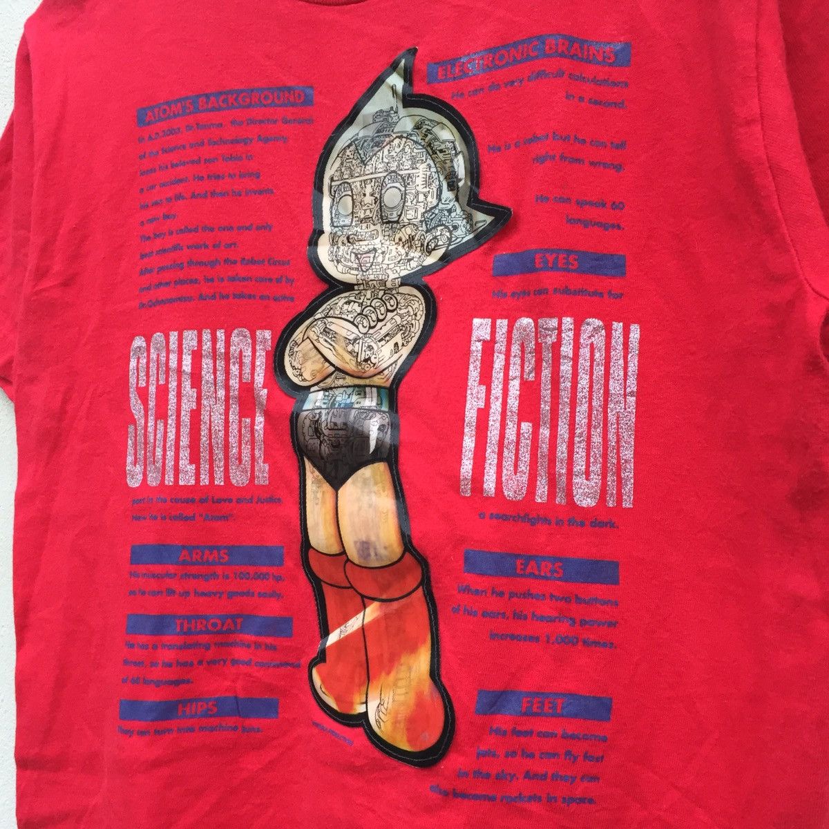 Cartoon Network × Japanese Brand × Vintage RARE‼️Vintage 90s ASTROBOY 3D Hologram Tezuka T-shirt Size US S / EU 44-46 / 1 - 5 Thumbnail