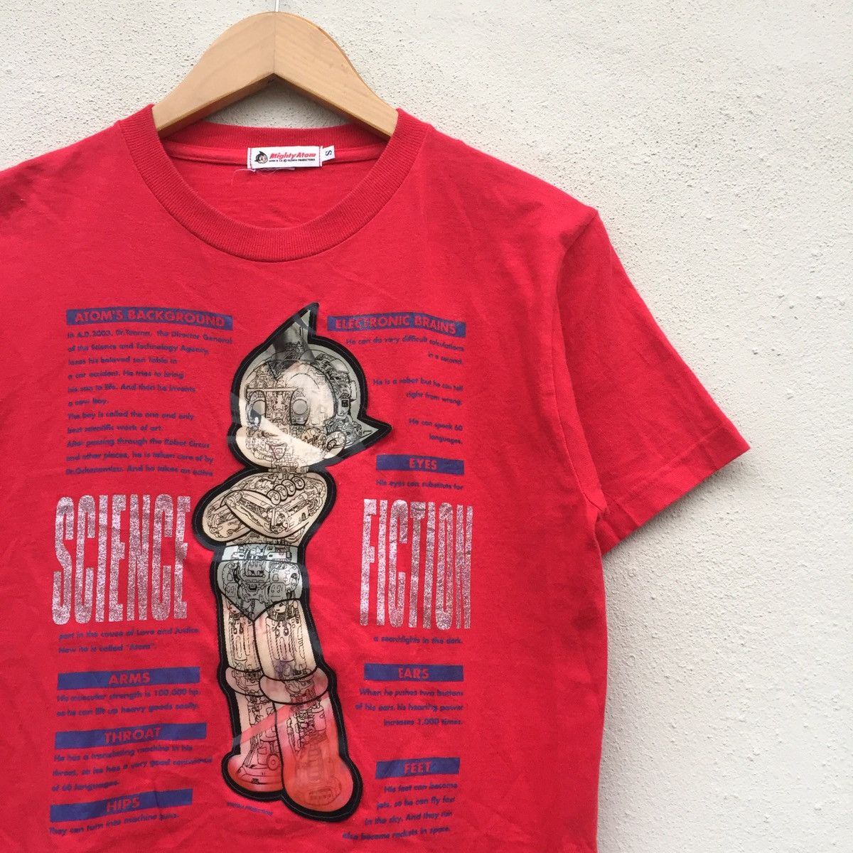Cartoon Network × Japanese Brand × Vintage RARE‼️Vintage 90s ASTROBOY 3D Hologram Tezuka T-shirt Size US S / EU 44-46 / 1 - 3 Thumbnail