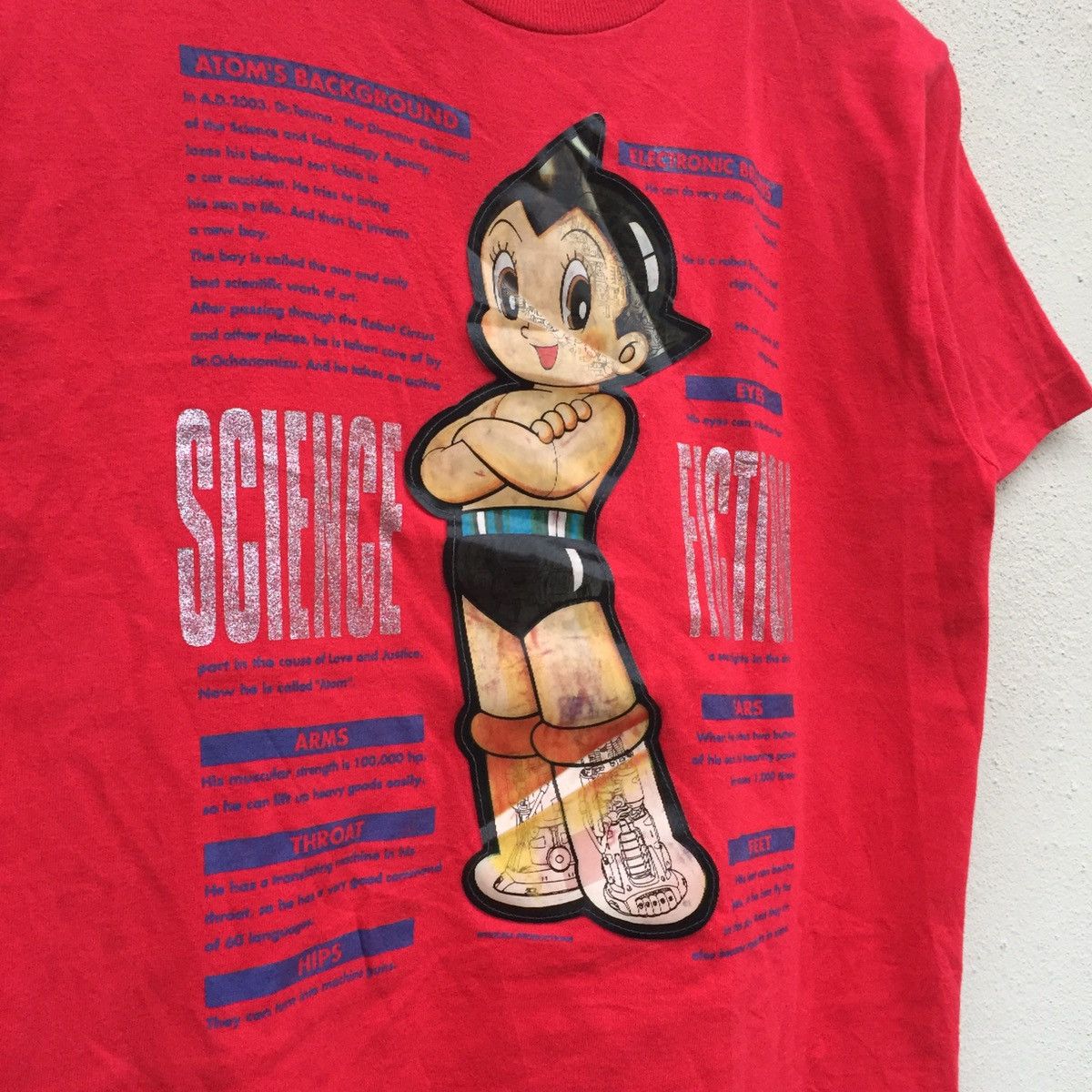 Cartoon Network × Japanese Brand × Vintage RARE‼️Vintage 90s ASTROBOY 3D Hologram Tezuka T-shirt Size US S / EU 44-46 / 1 - 6 Thumbnail