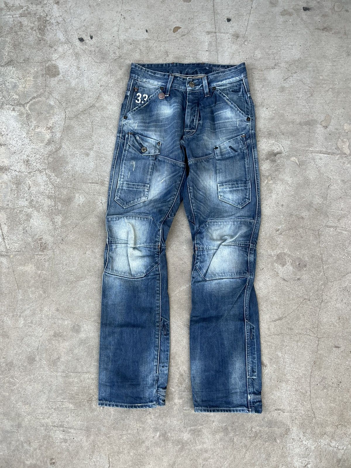G-Star Vintage G-Star Raw Multi Pocket Jeans Size US 28 / EU 44 - 1 Thumbnail