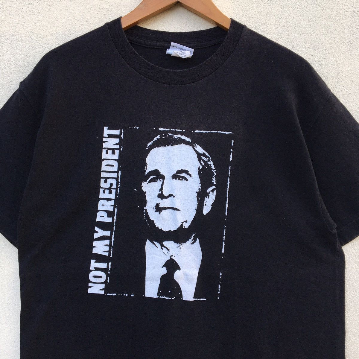 Band Tees × Vintage Vintage NOFX NOT MY PRESIDENT HARDCORE PUNK BAND T-shirt Size US L / EU 52-54 / 3 - 2 Thumbnail