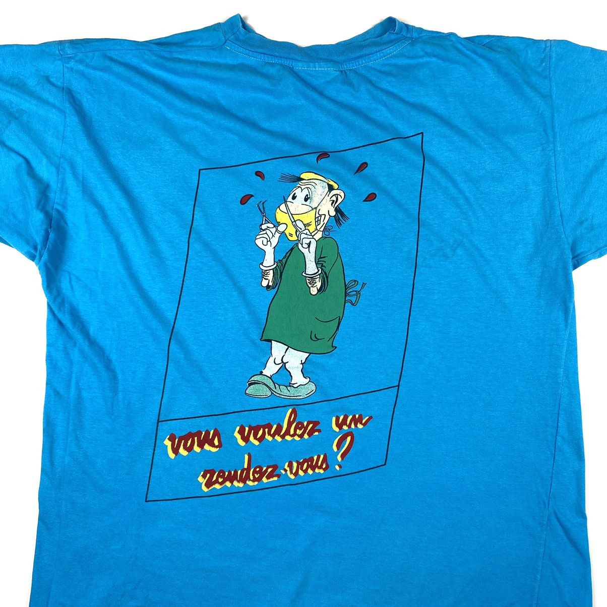 Vintage 80’s Vintage Faculte Medecine Art T Shirt Y2K Size US XL / EU 56 / 4 - 7 Thumbnail
