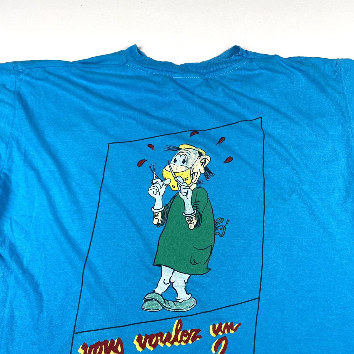 Vintage 80’s Vintage Faculte Medecine Art T Shirt Y2K Size US XL / EU 56 / 4 - 8 Thumbnail