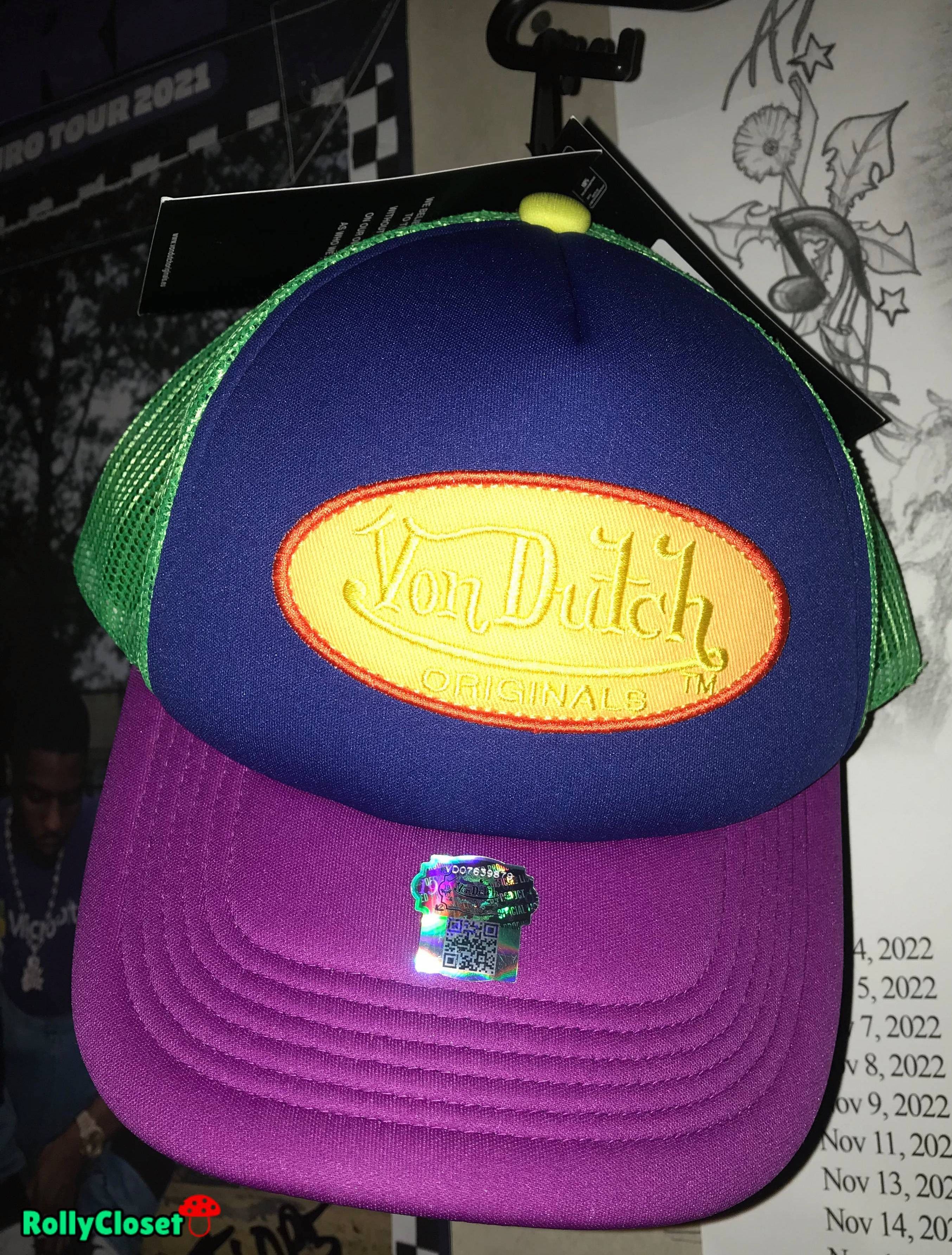 Von Dutch VON DUTCH MULTICOLOUR GREEN PURPLE NAVY YELLOW 