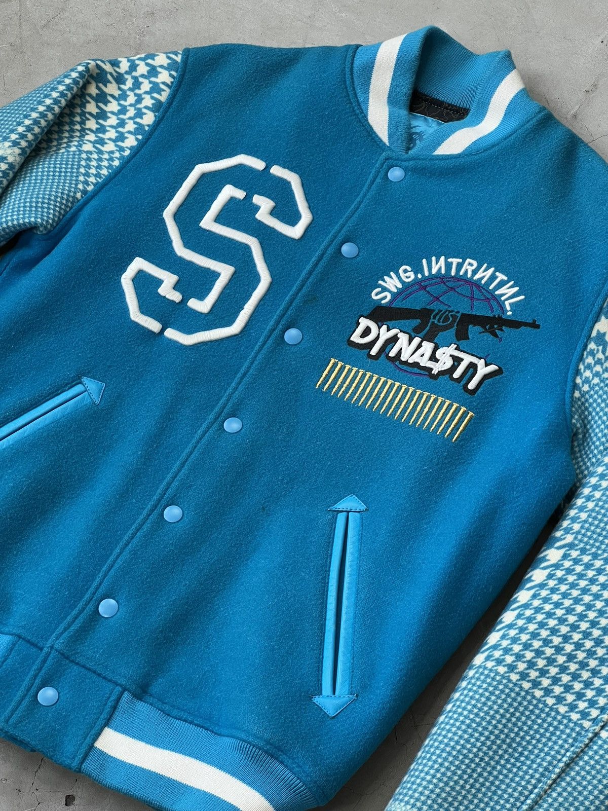 Swagger $wagger Japan Bullet Embroidery Varsity Jacket Size US M / EU 48-50 / 2 - 7 Thumbnail