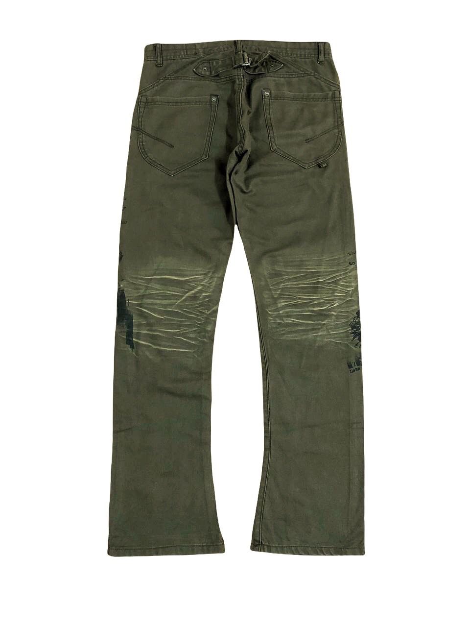 Hysteric Glamour × Japanese Brand Semantic Design Seditionaries Print Buckle Back Jeans Size US 30 / EU 46 - 2 Thumbnail