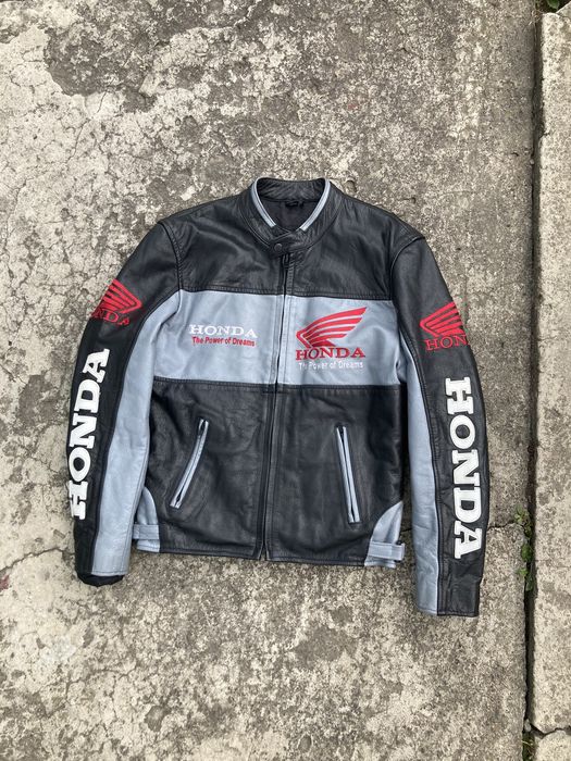 Honda Vintage Honda leather Jacket Grailed